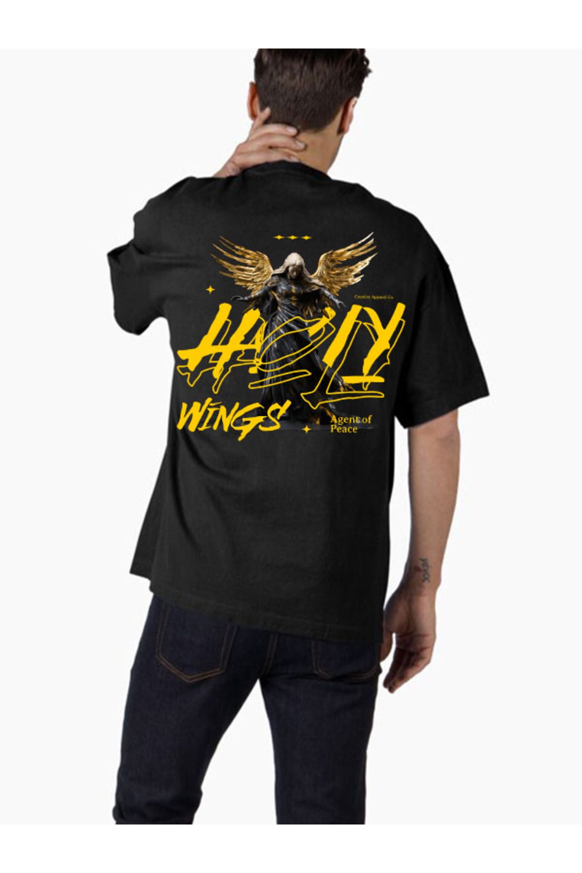 COMVİCHO Unisex streetwear12 Tasarım Baskılı Oversize T-Shirt