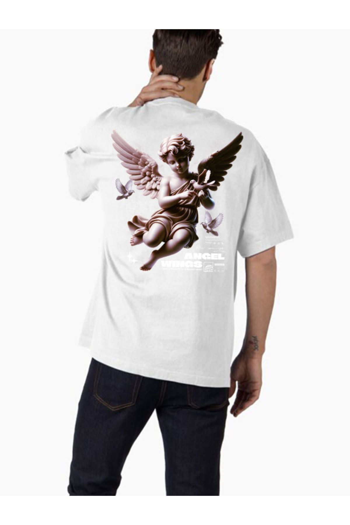COMVİCHO Unisex streetwear82 Tasarım Baskılı Oversize T-Shirt