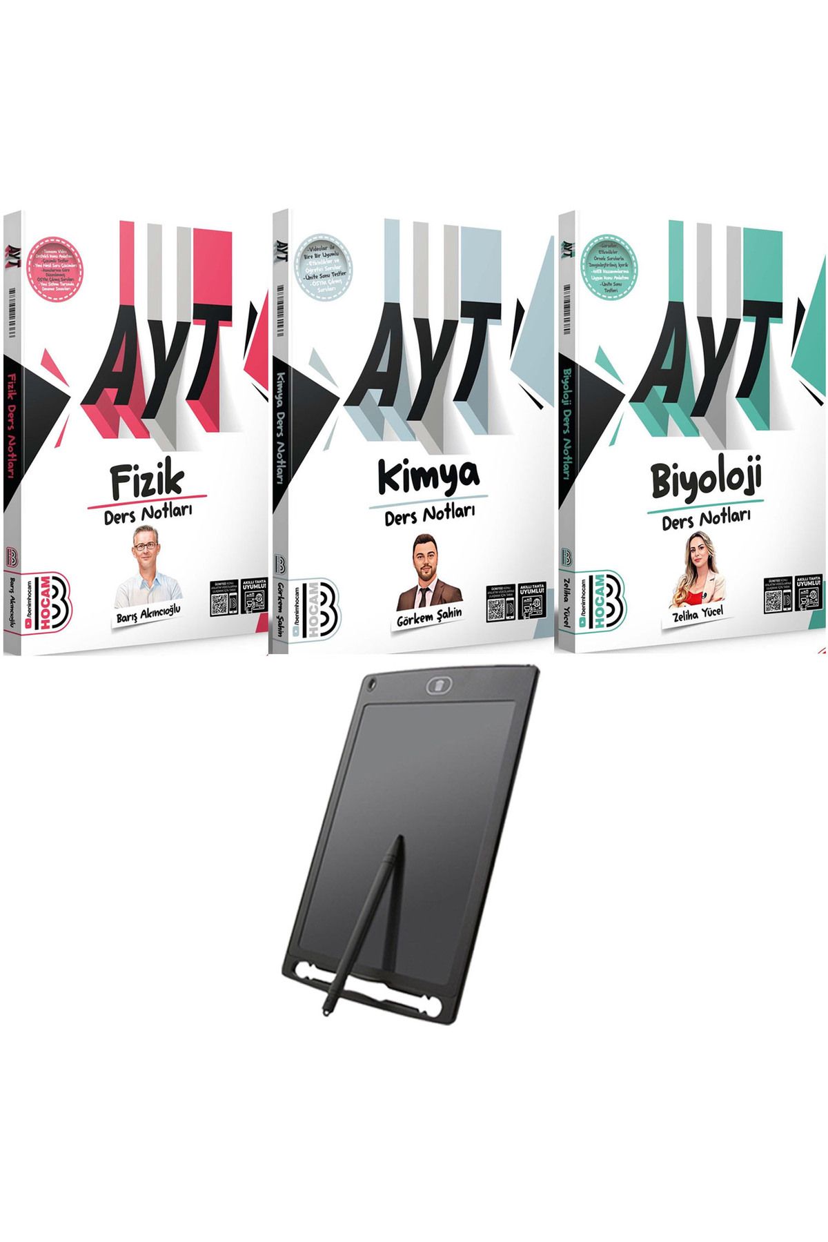 Benim Hocam Yayınları 2025 AYT Fizik-Kimya-Biyoloji Ders Notları(Yeni Nesil Sorular)-8.5"Pilli-Dijital Yazı Çizim Tableti