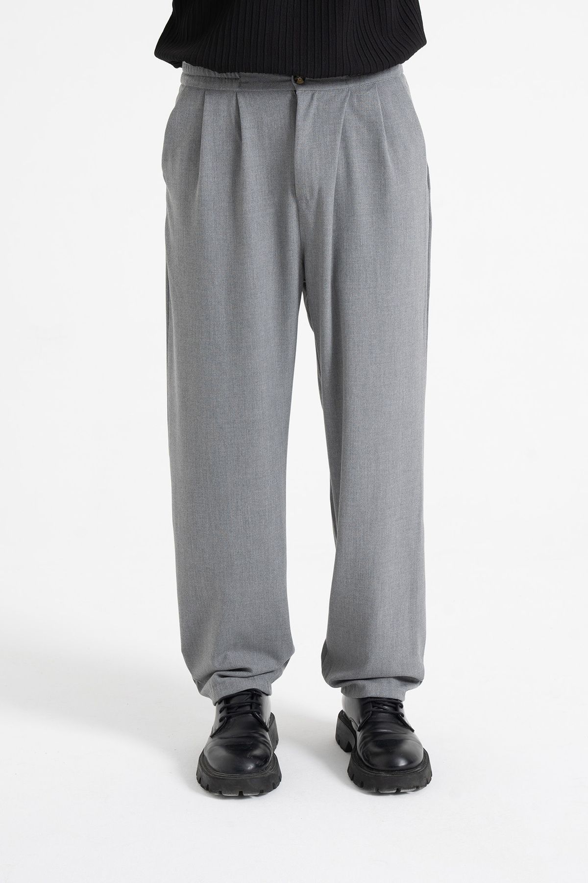 ATE WEAR Baggy Fit Pileli Kumaş Pantolon