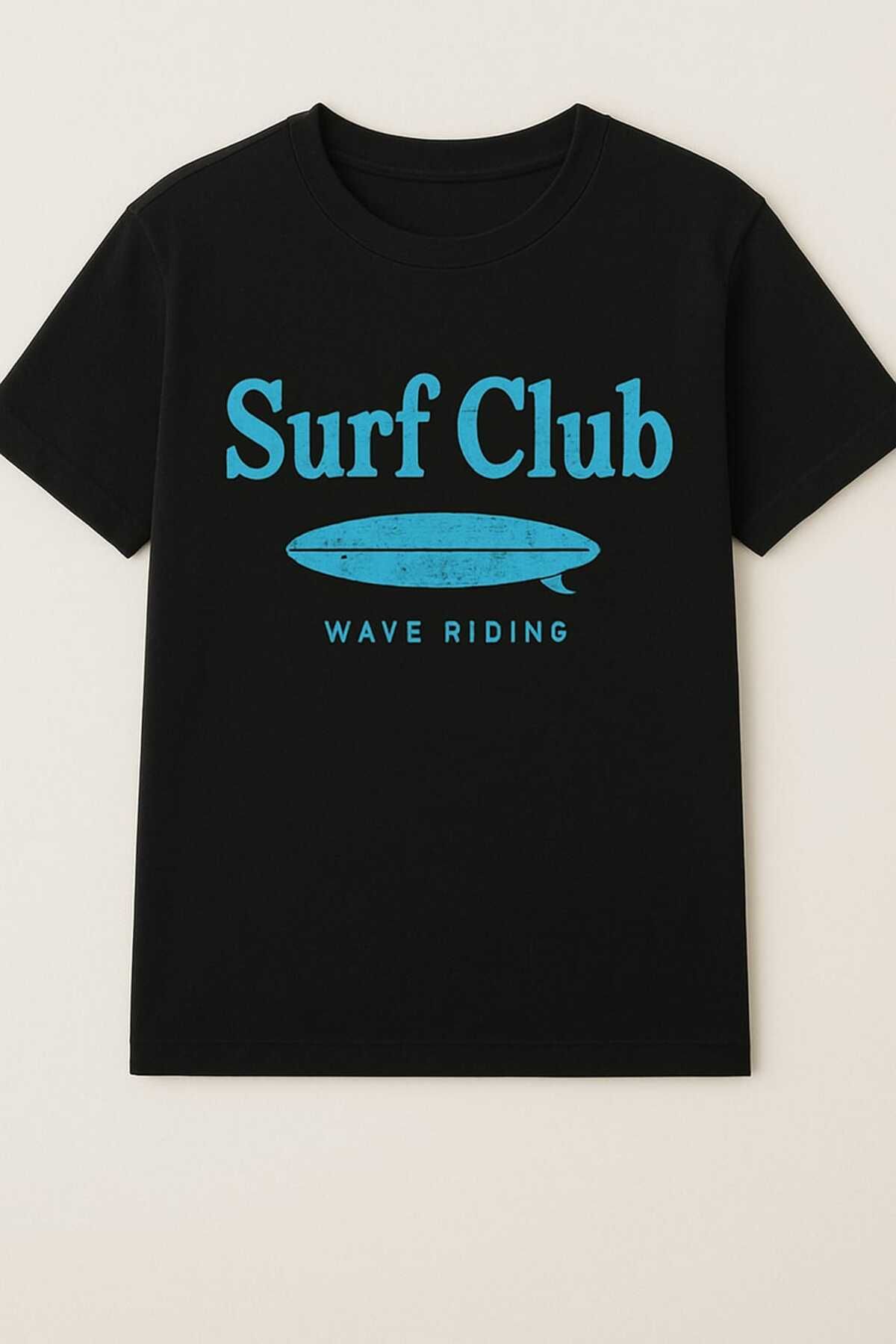 MAGORS GraffTee Surf Club Baskılı Siyah T-shirt