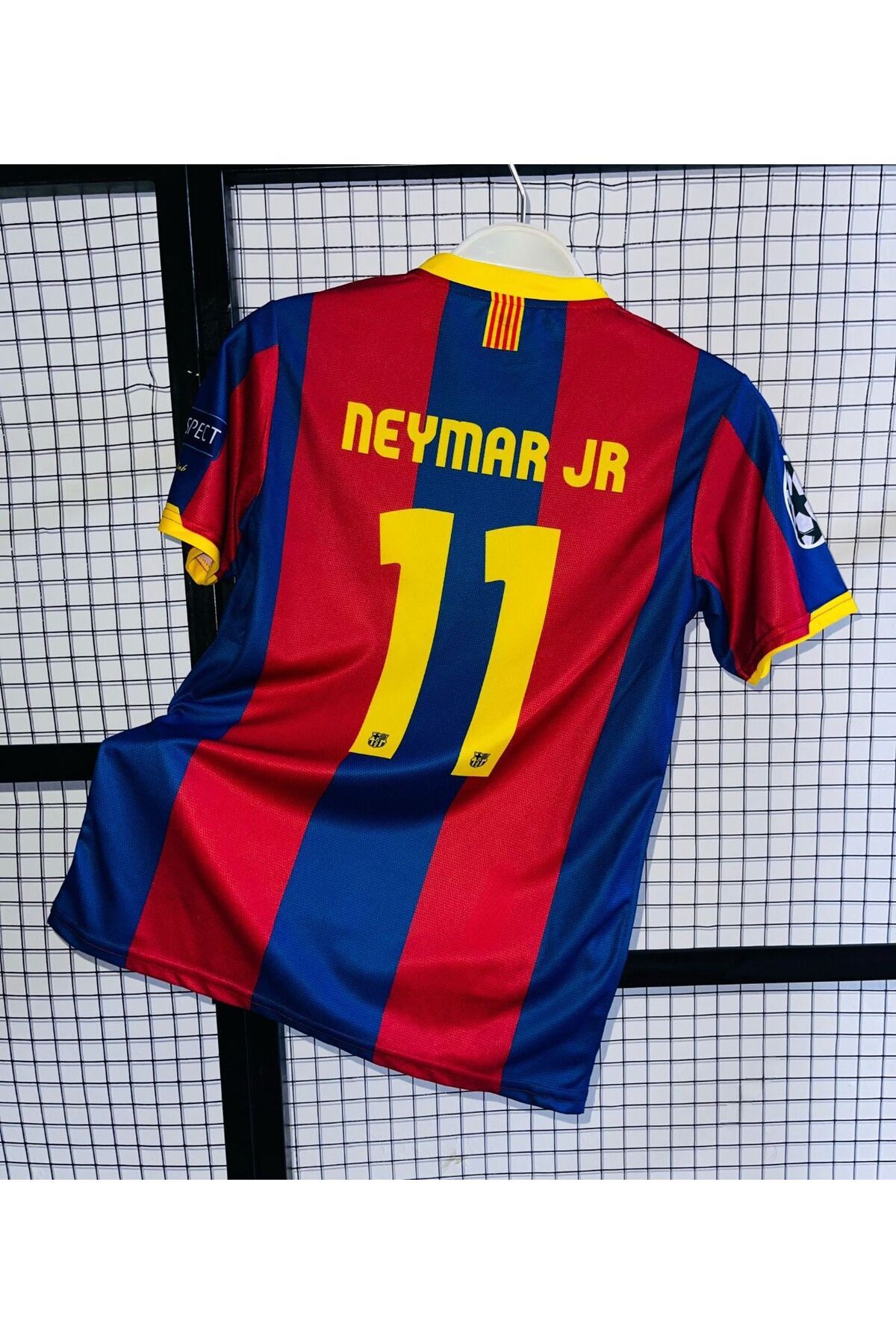 Lion Spor 2011 Sezonu Neymar Jr. Nostalji Forma / 2011 Şampiyonlar Ligi Finali Kısa Kol Retro Neymar Forma 11