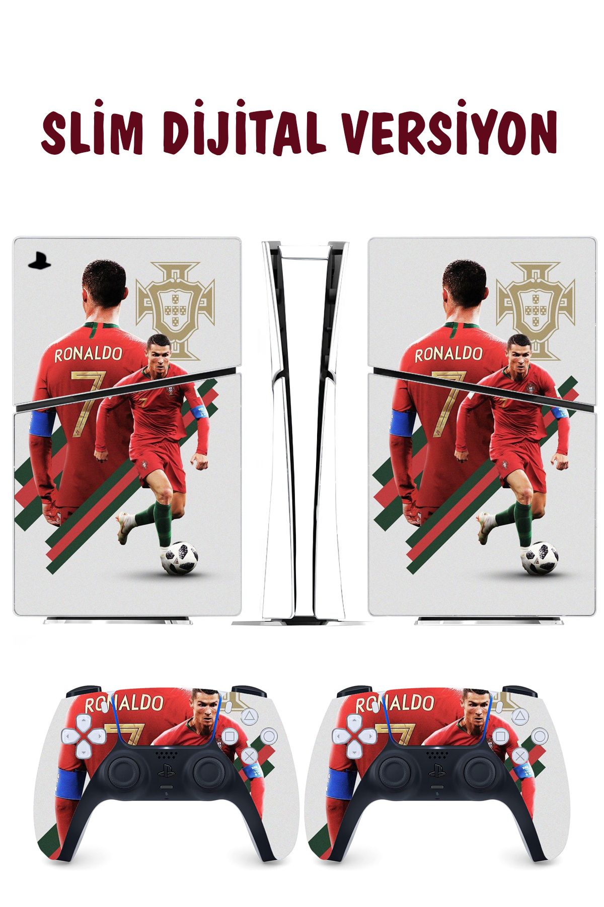 KT Decor Ronaldo Playstation 5 Full Sticker Kaplama Seti