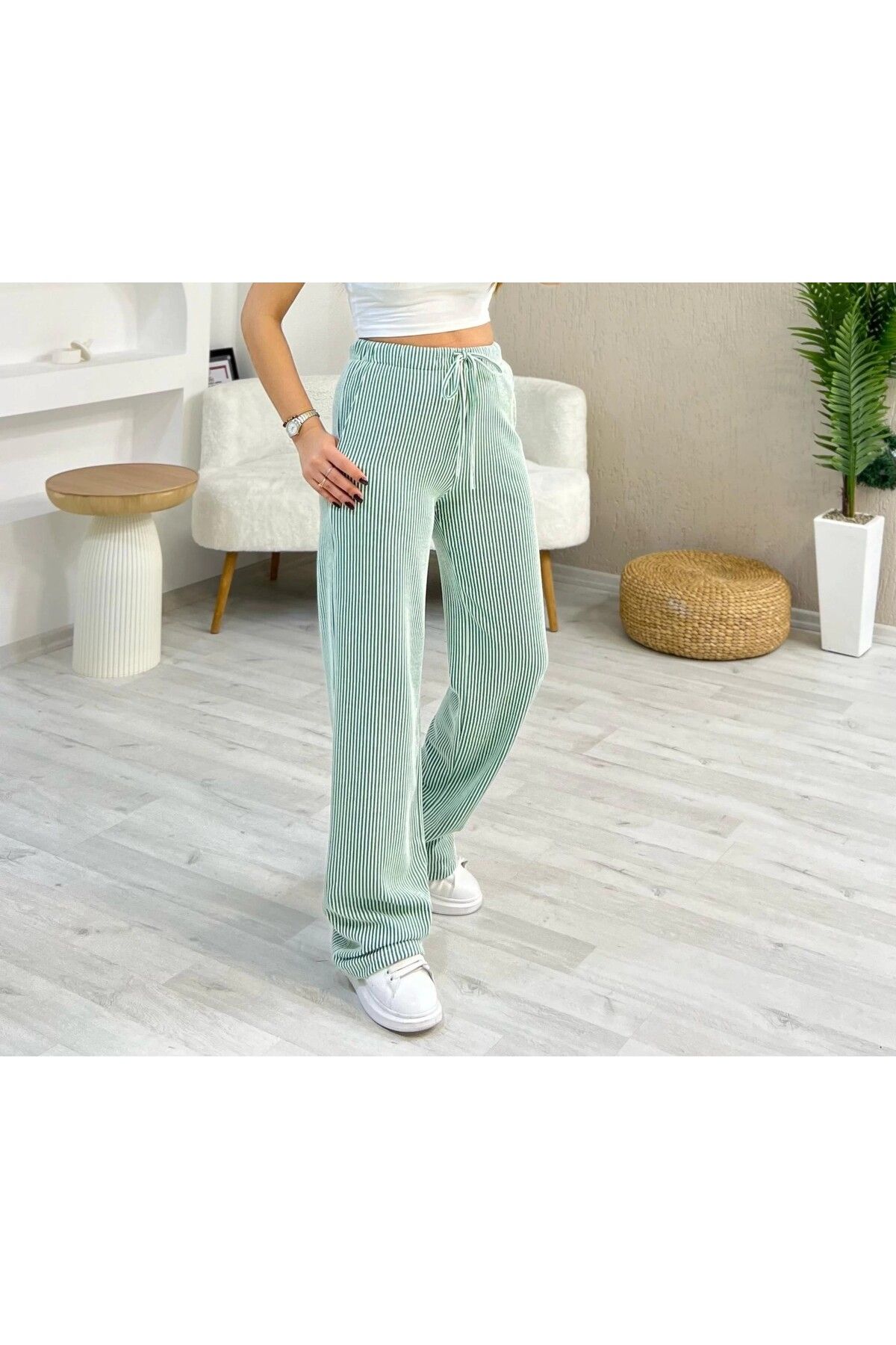 Çınar boutique Çizgili Pantolon