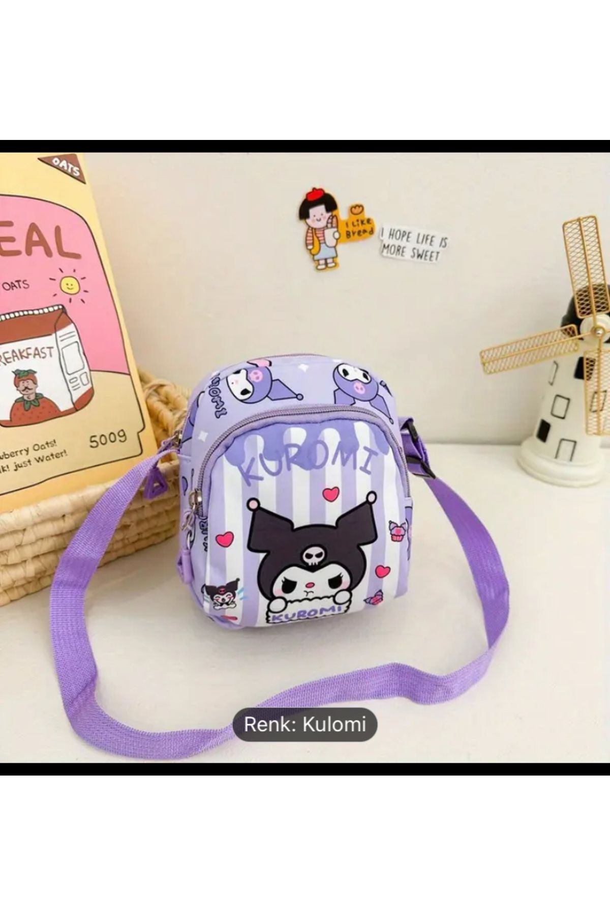 SANRIO Kuromi Çanta Omuz Çantası ve Çapraz Çanta