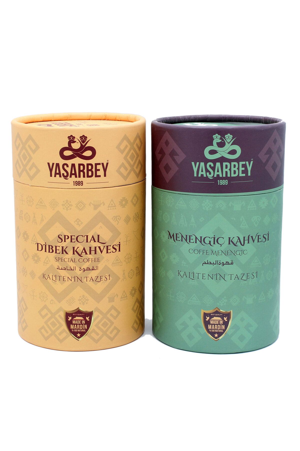 Yaşarbey MARDİN SPECİAL DİBEK KAHVESİ + MENENGİÇ KAHVESİ 400 GR (2'Lİ AVANTAJLI HEDİYELİK SET)