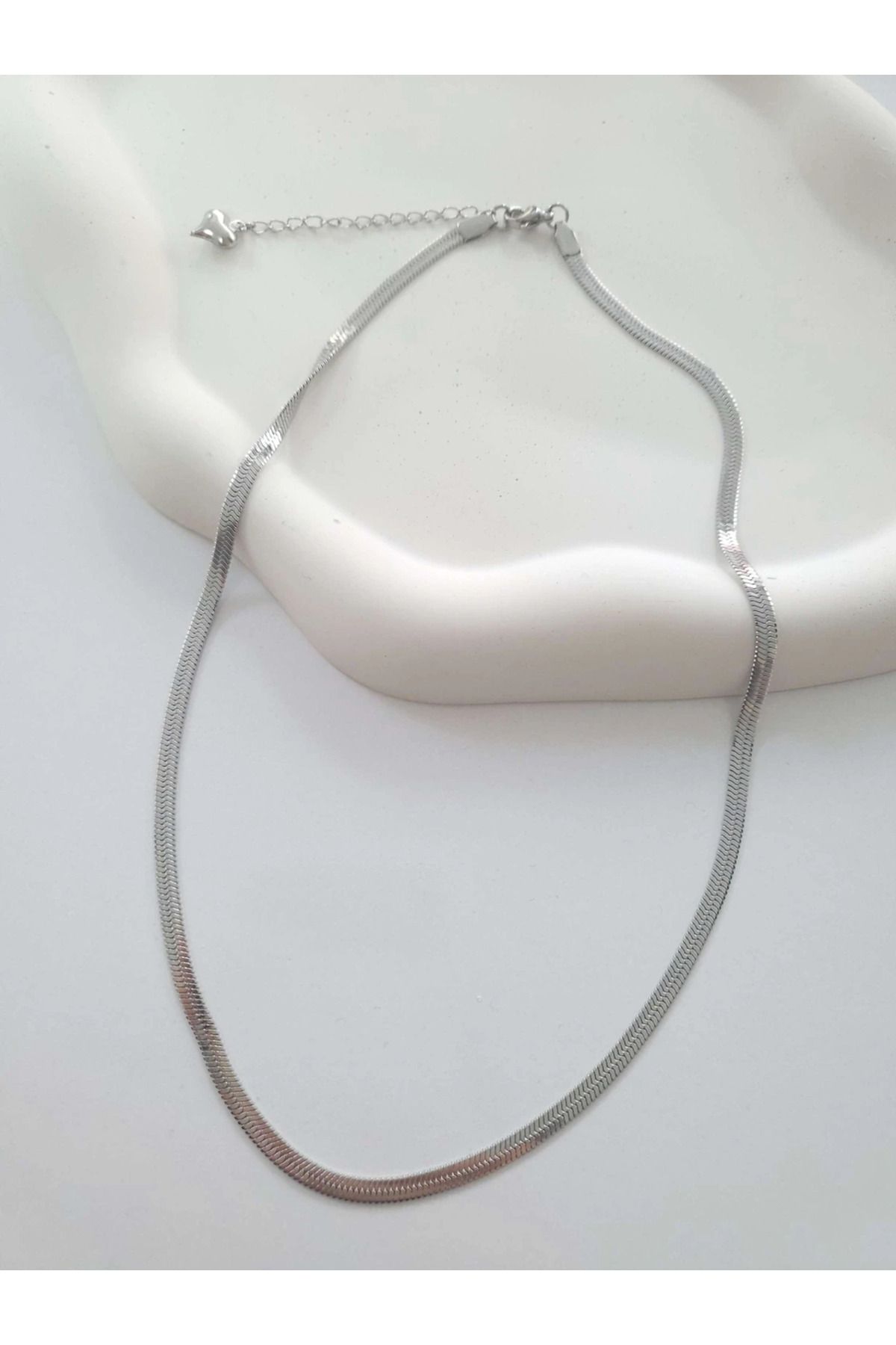 1881 STORE Çelik Silver İtalyan Zincir (45cm)