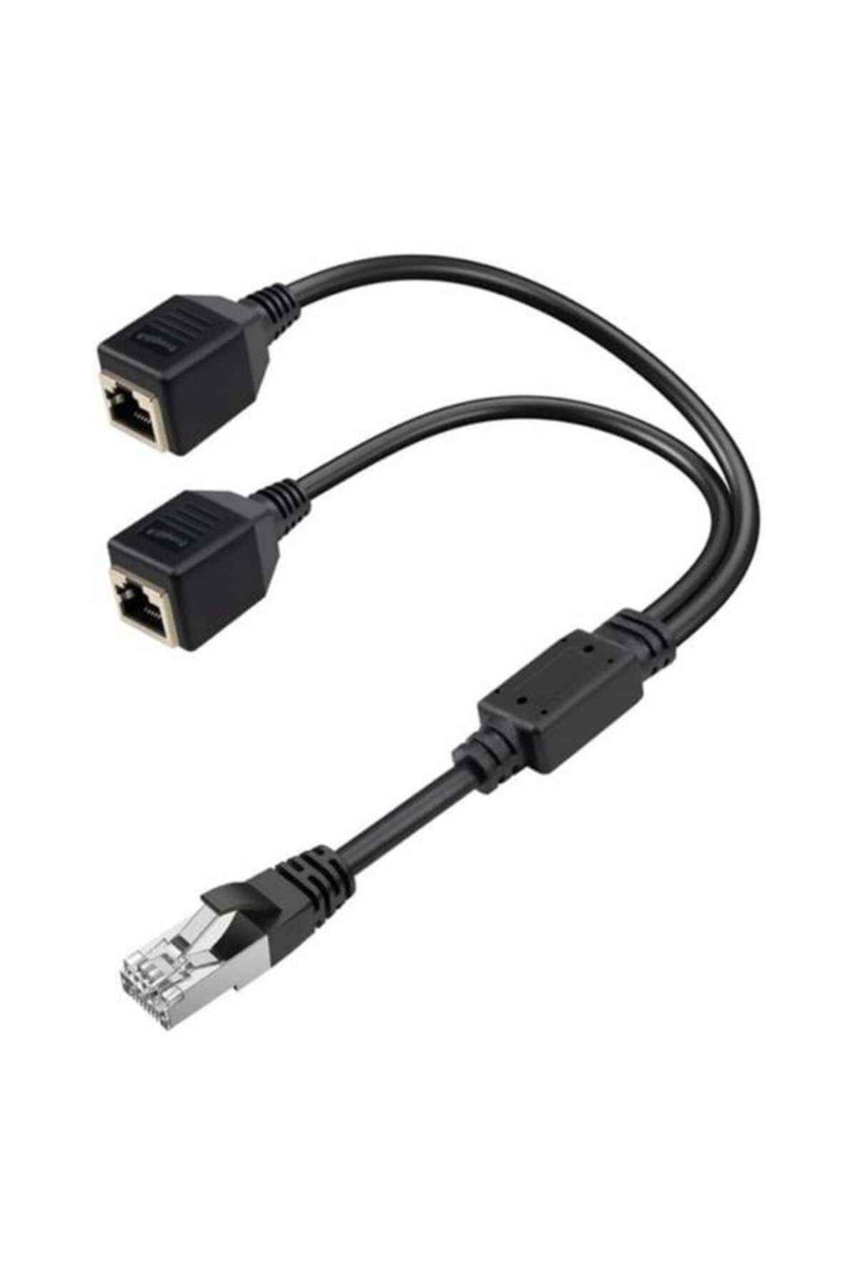 BYR Fırsat Byr Pm-25434 Erkek Rj45 To 2X Dişi Ethernet Çoklayıcı Splitter Dağıtıcı Yeni