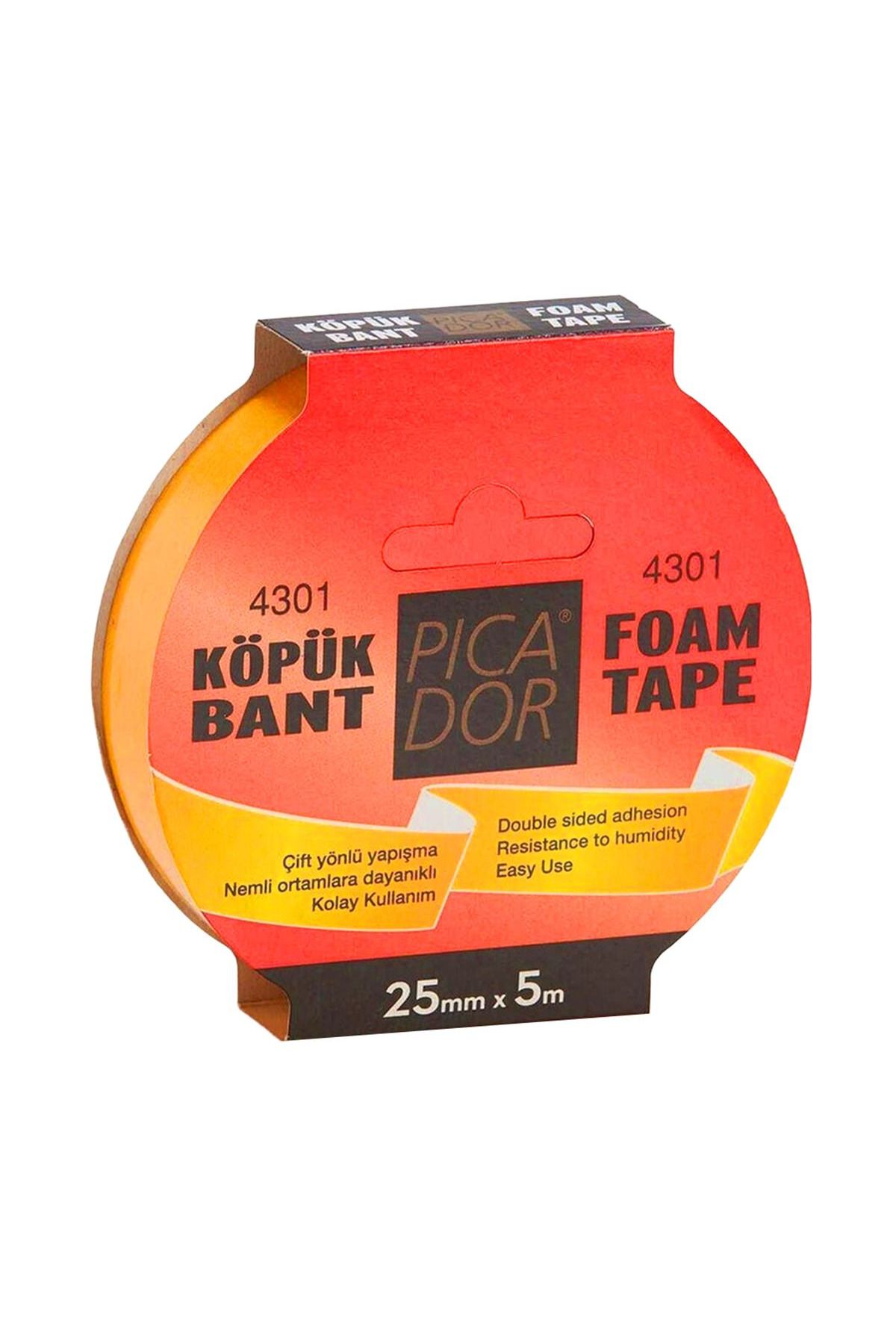 Picador ÇİFT TARAFLI KÖPÜK BANT 25x5 KO 003 4301