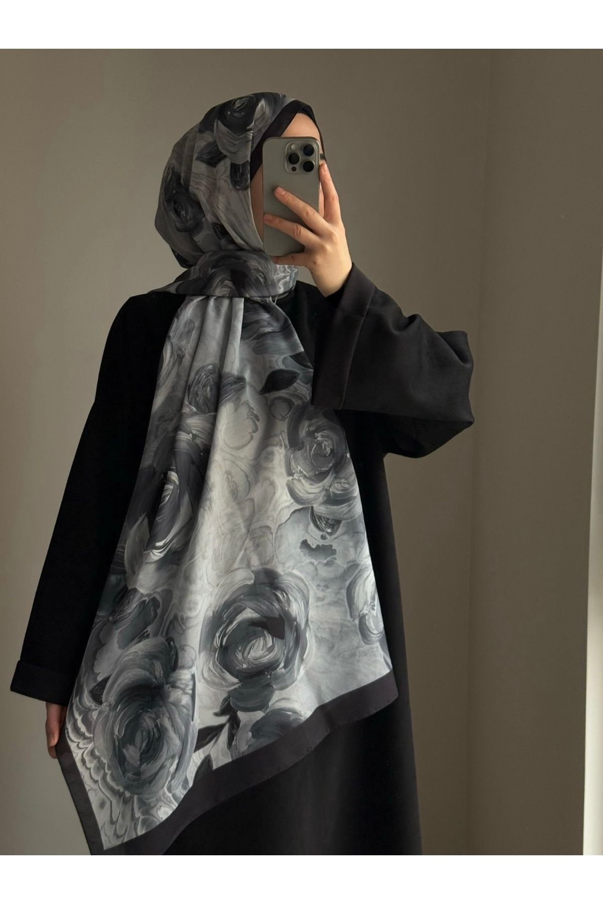 lune ROSE SOFT ŞAL - siyah