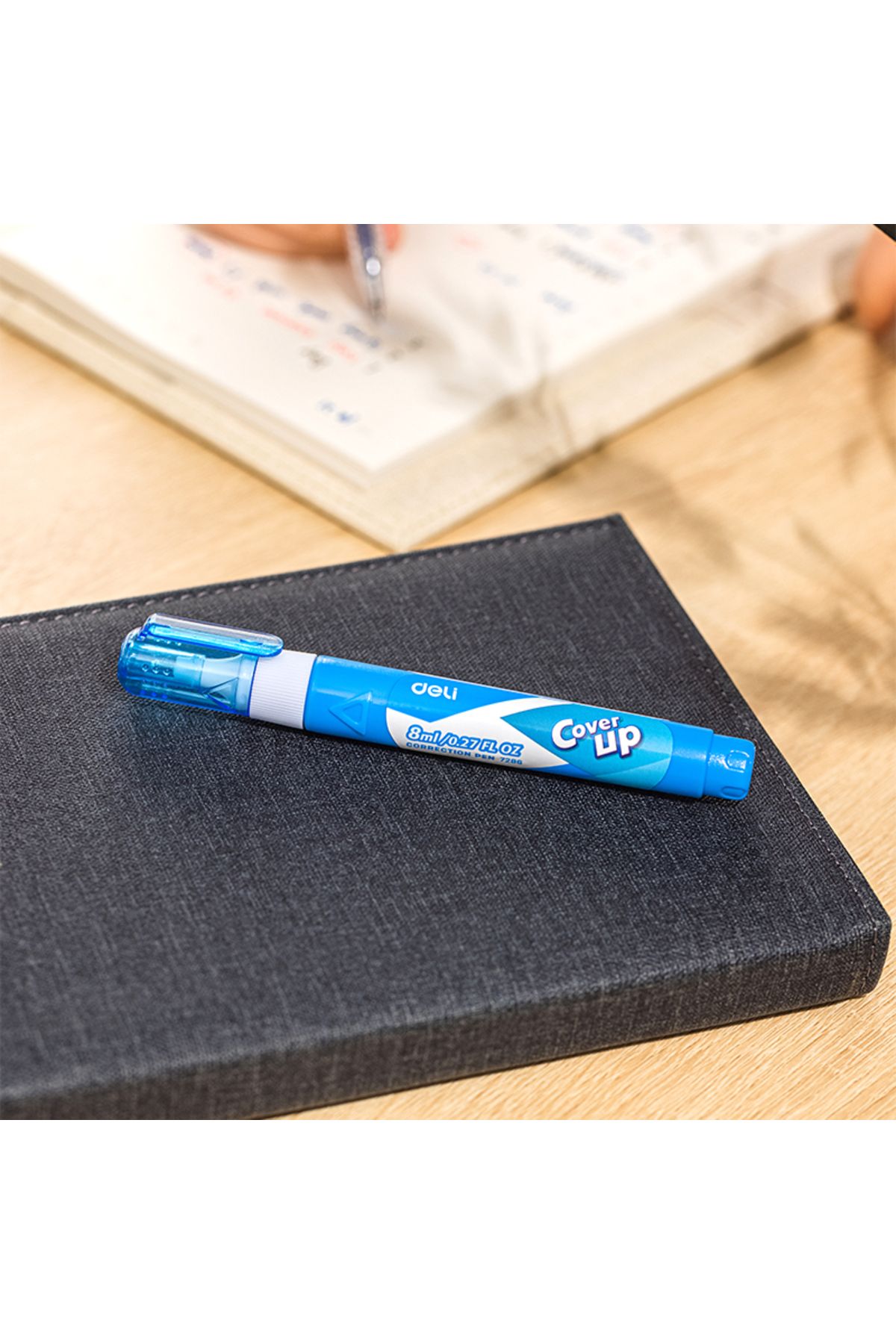 Deli-EH402-MT 8 mL Precision Correction Pen – ideal for flawless edits & clean paperwork 8