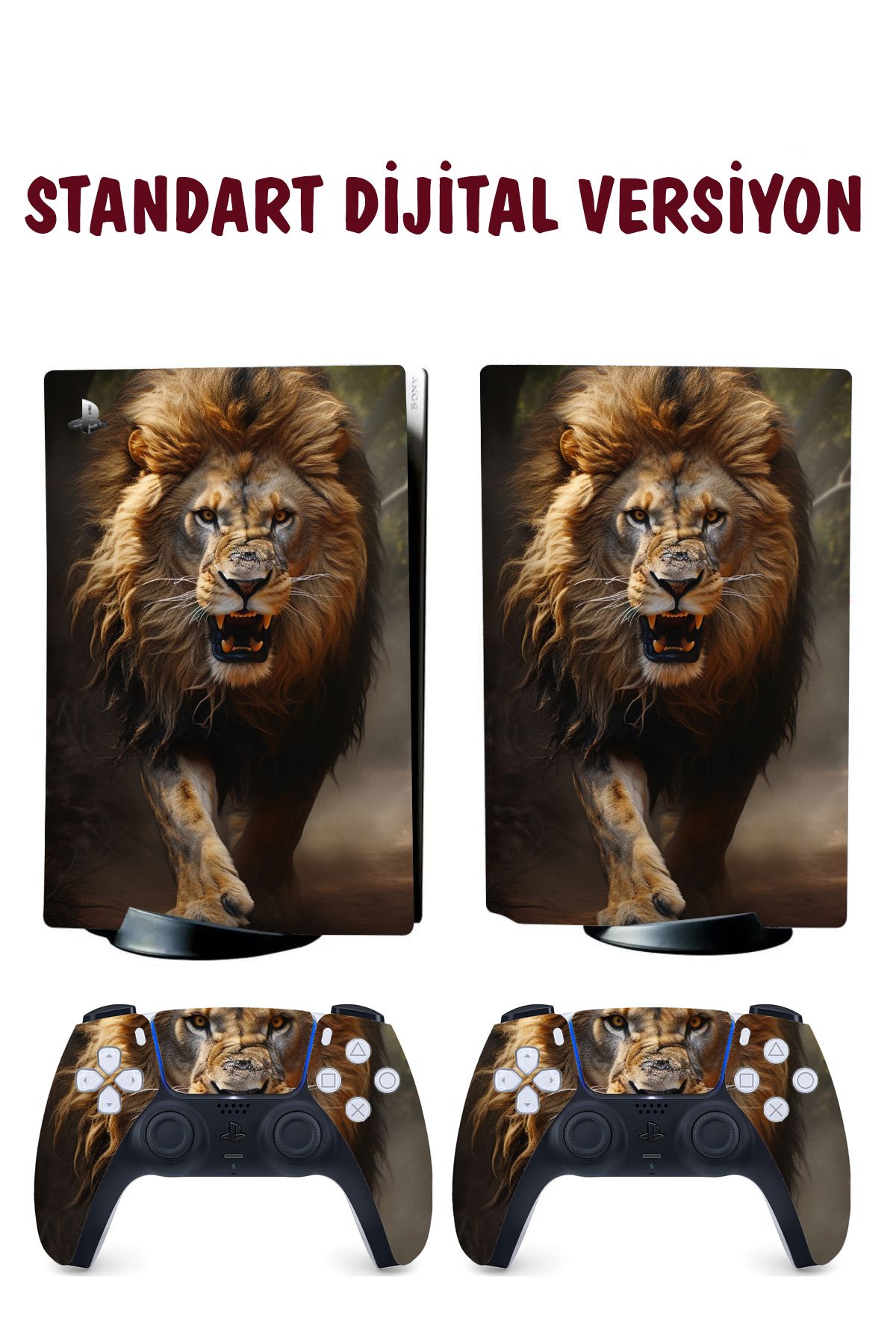 KT Decor Aslan Playstation 5 Full Sticker Kaplama Seti