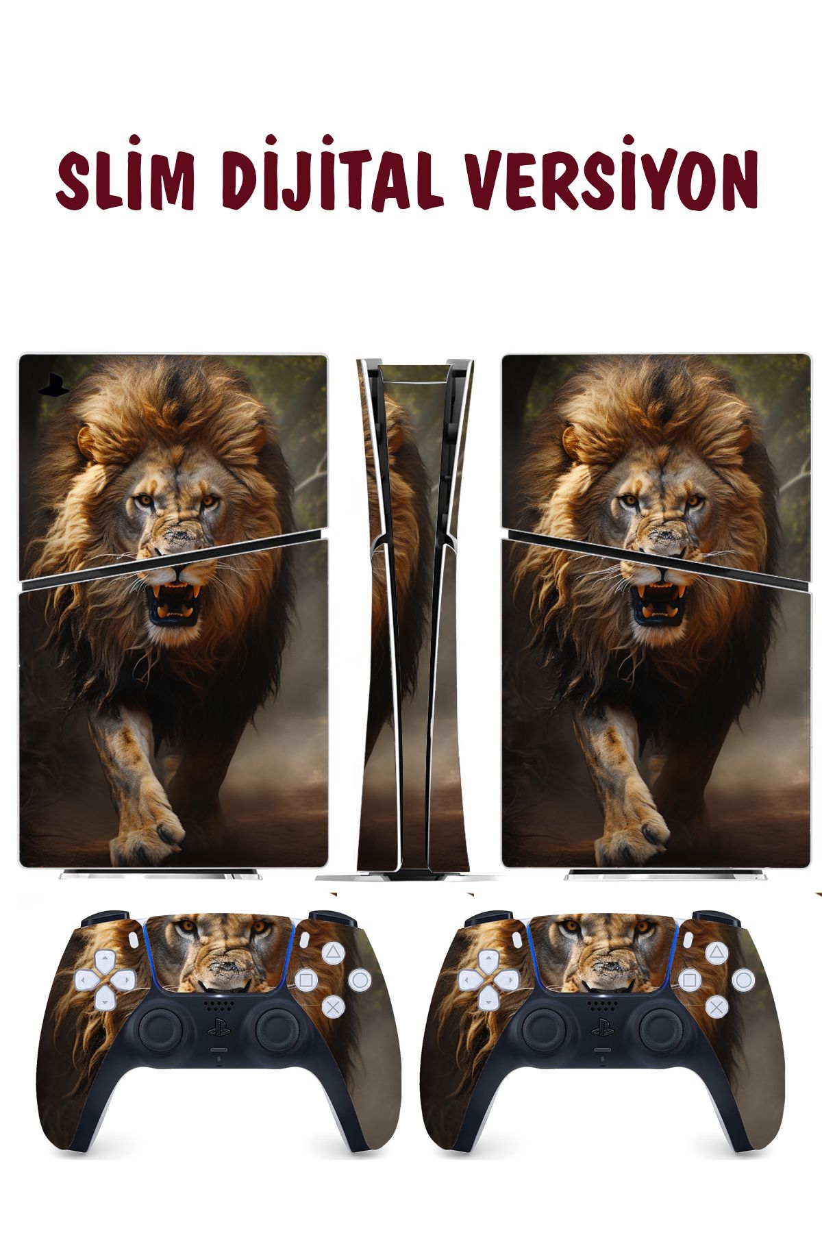 KT Decor Aslan Playstation 5 Full Sticker Kaplama Seti