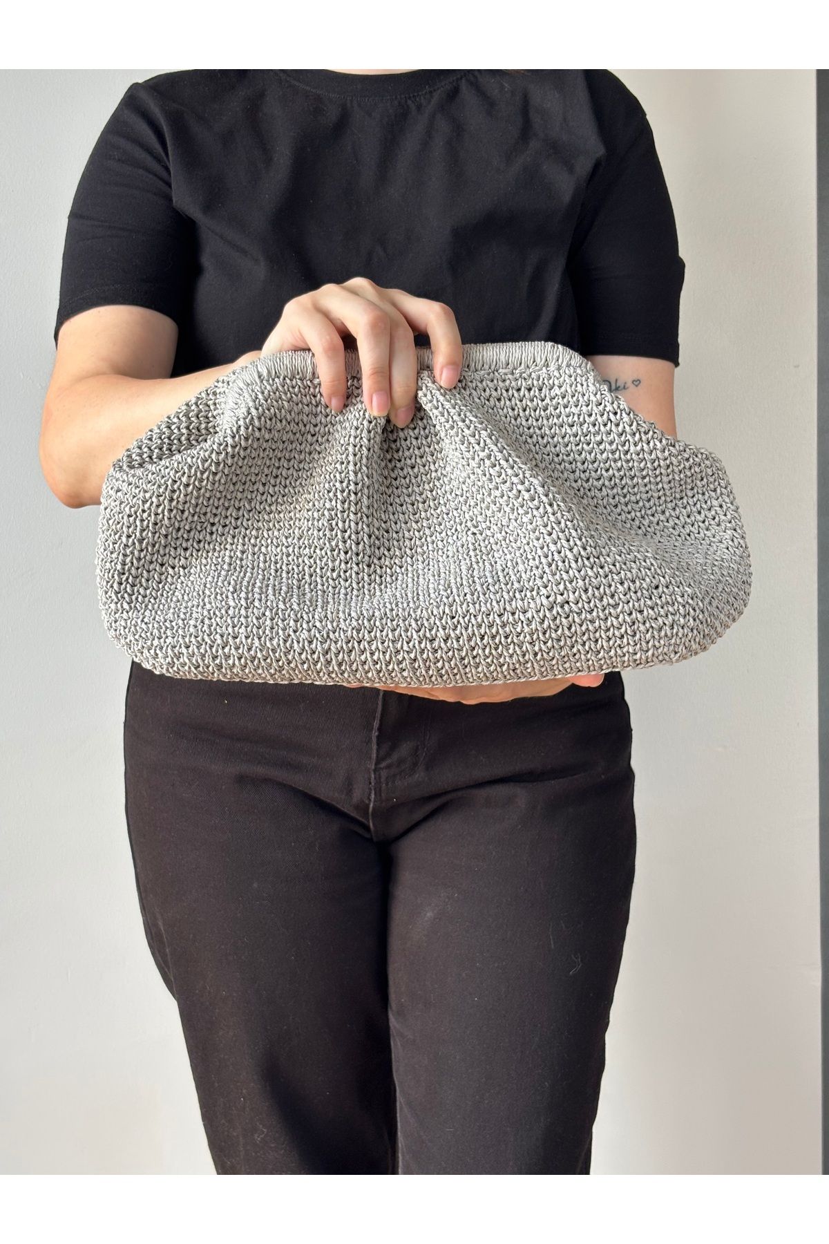 MSM Çanta/ El Örgüsü Çanta / El Yapımı Çanta / Yazlık Çanta /burslu Clutch Çanta /clutch Bag /Saddle Bag
