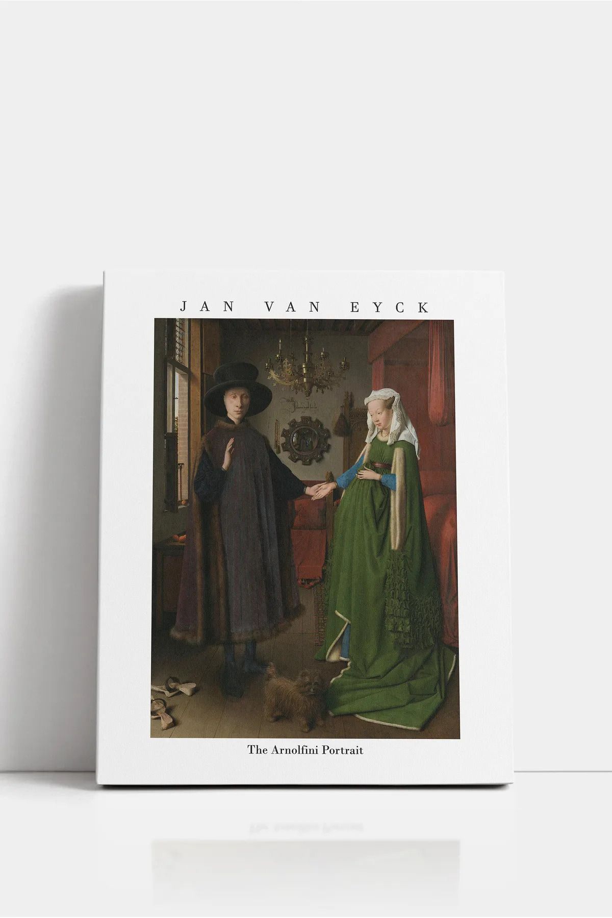 2020 The Arnolfini Portrait Kanvas Tablo - Jan Van Eyck Sanatsal Duvar Dekoru - Ofis ve Ev Dekor