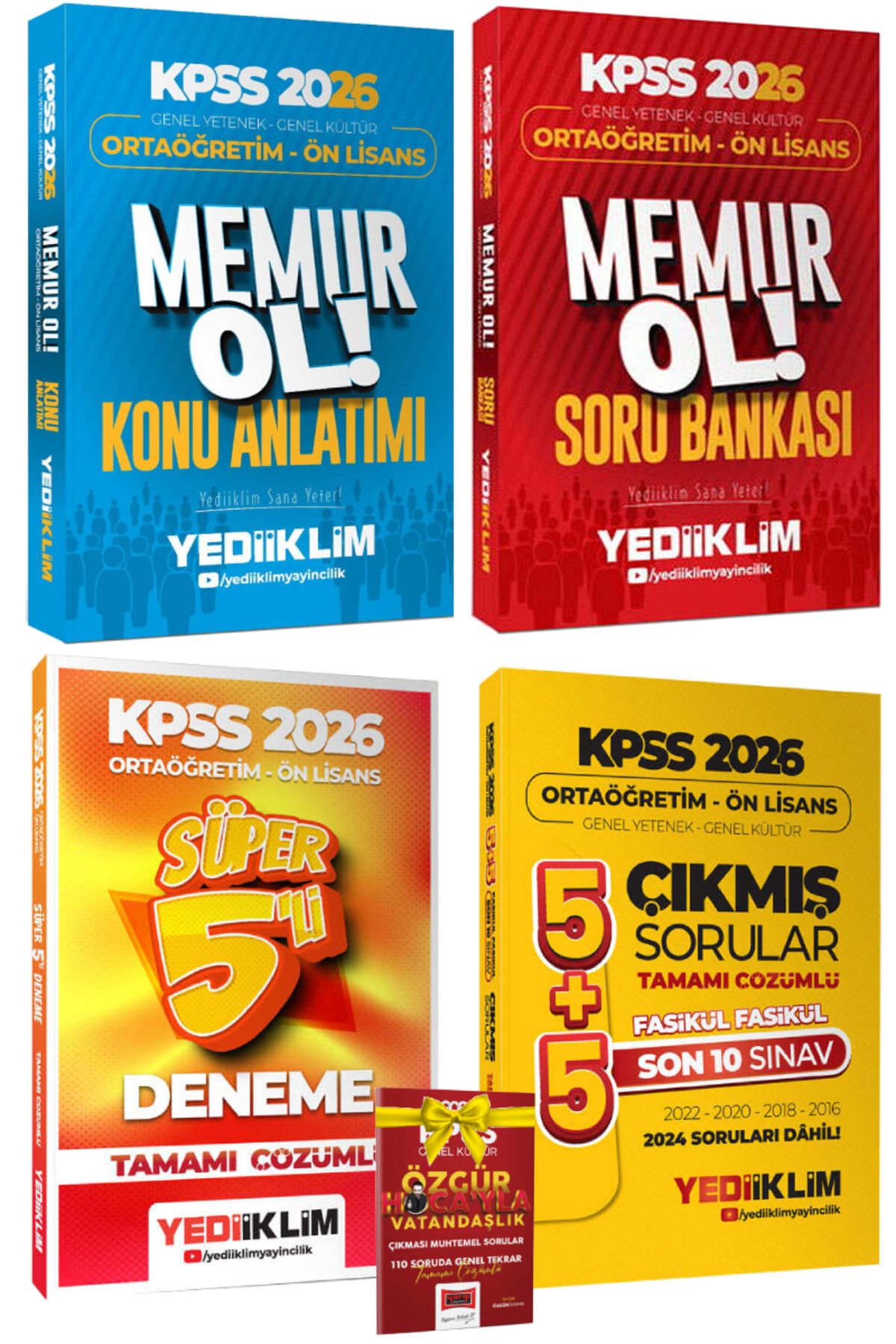 Yediiklim Yayınları 2026 Yediiklim Ortaöğretim Ön Lisans Konu+Soru Bankası+Ortaöğretim Ön Lisans Deneme+Çıkmış Sorular