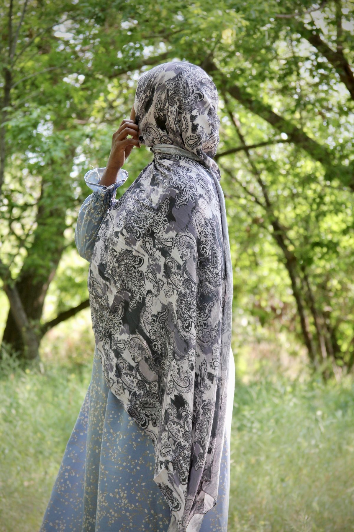 SARA SCARFS ETHNİC DESEN BAMBU ŞAL