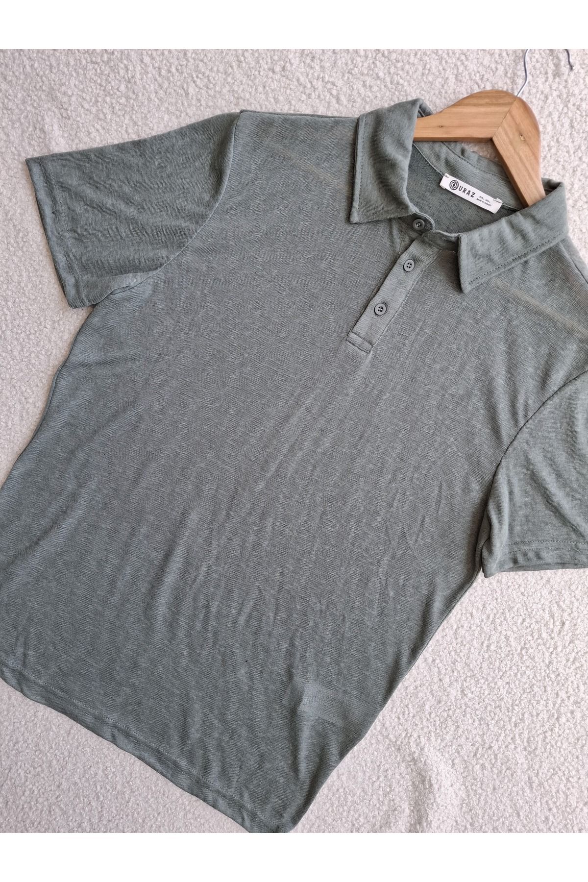URAZ1984 Polo Yaka Erkek T-shirt