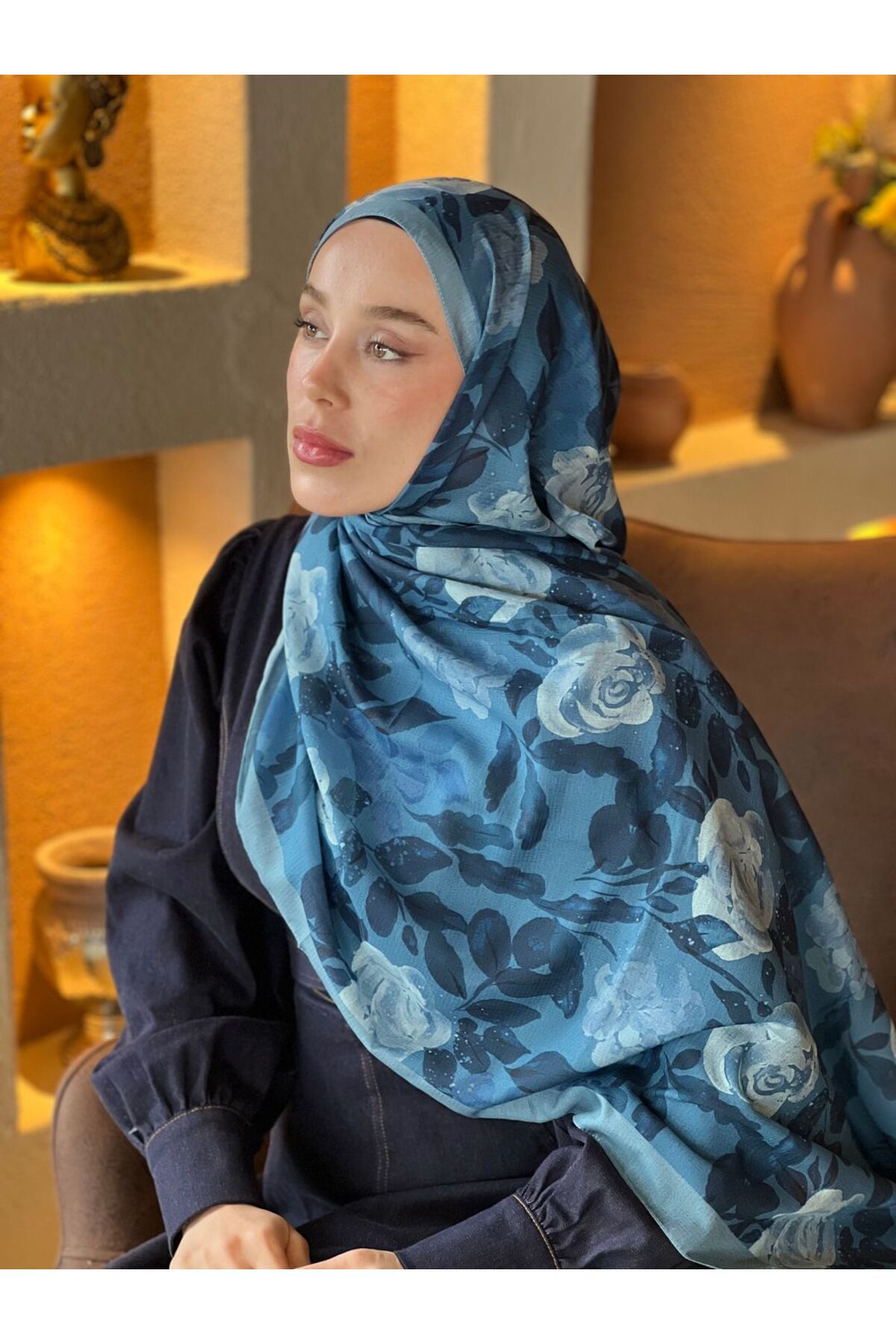 Modakaşmir Verd Desen Lina Şal
