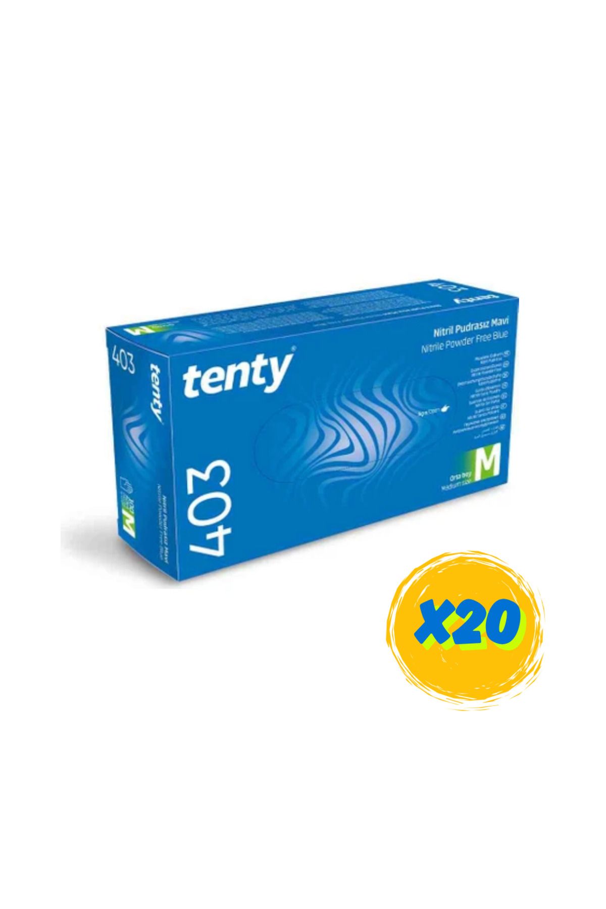 Tenty 403 Nitril Eldiven M 20 Paket (2000 Adet)