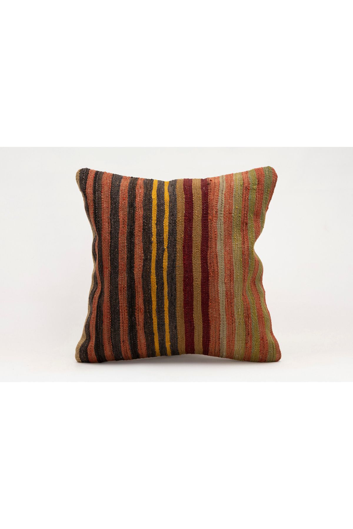 Kilim Whole Sale El Yapımı Kilim'den Yapılmış Vintage Kırlent Kılıfı, Yün, 40x40 Cm