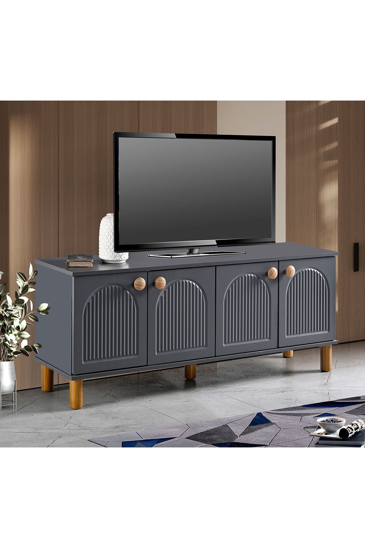 Ayaz BOHEM TV SEHPASI TV ÜNİTESİ 160 CM MDF KAPAK