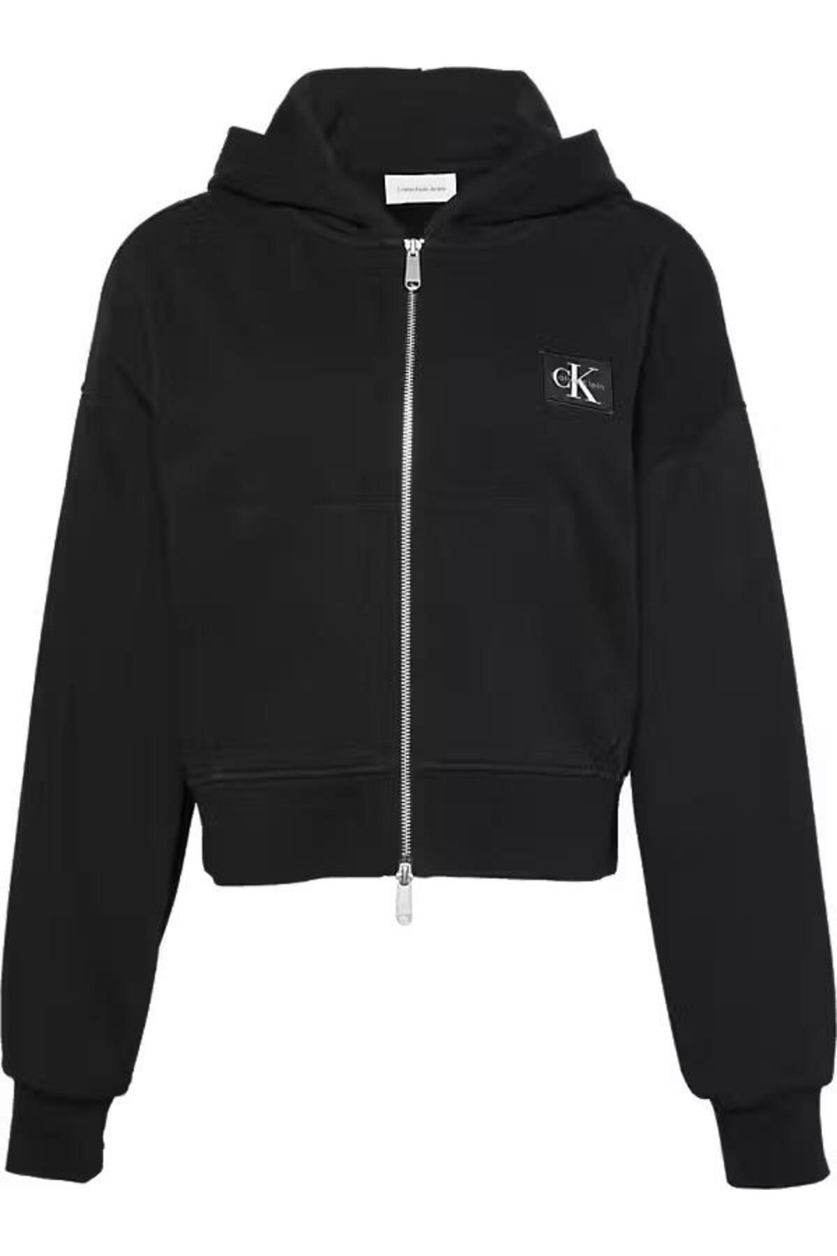 Calvin Klein A- FRENCH TERRY BADGE LOGO FZ HO