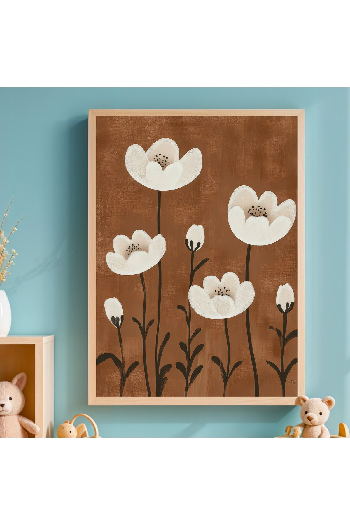 woodhomeworks tek parça çocuk odası dekor tablo