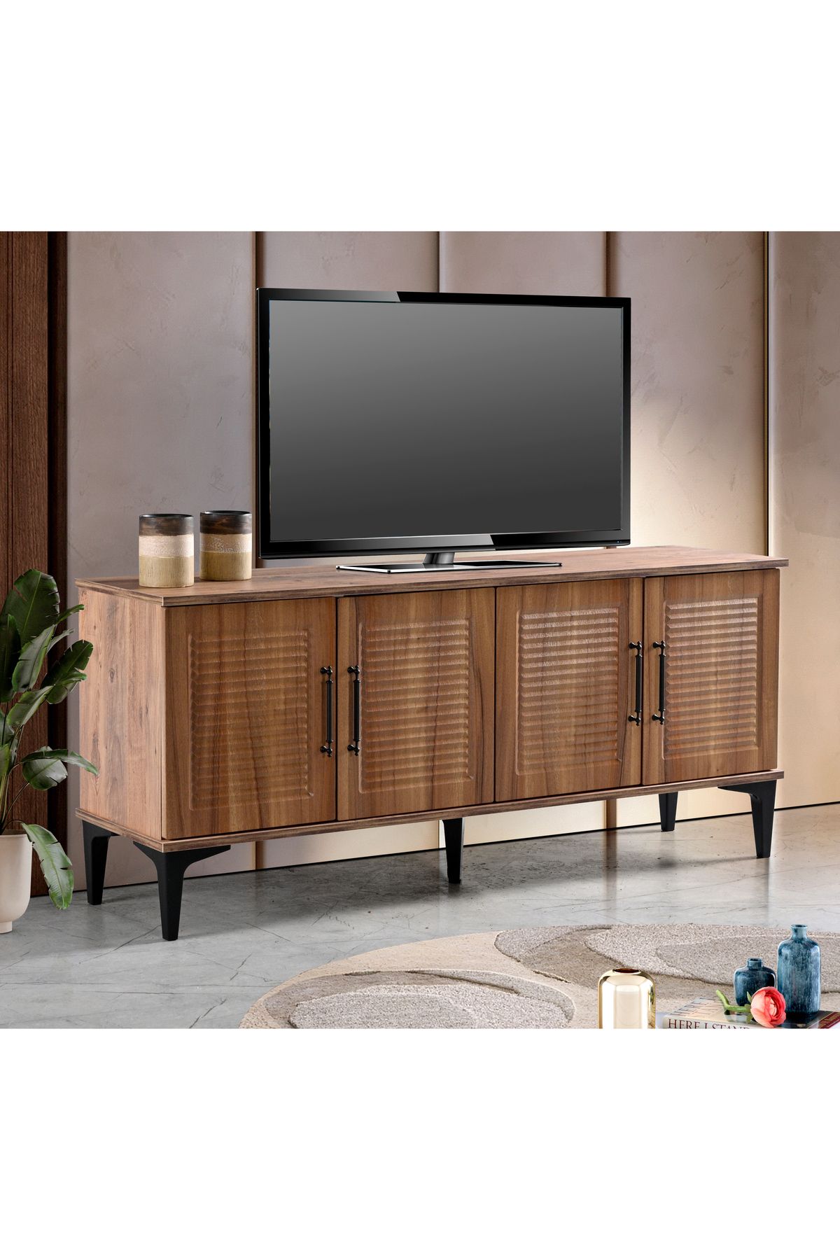 Ayaz PANJUR TV SEHPASI TV ÜNİTESİ MDF KAPAK 160 CM