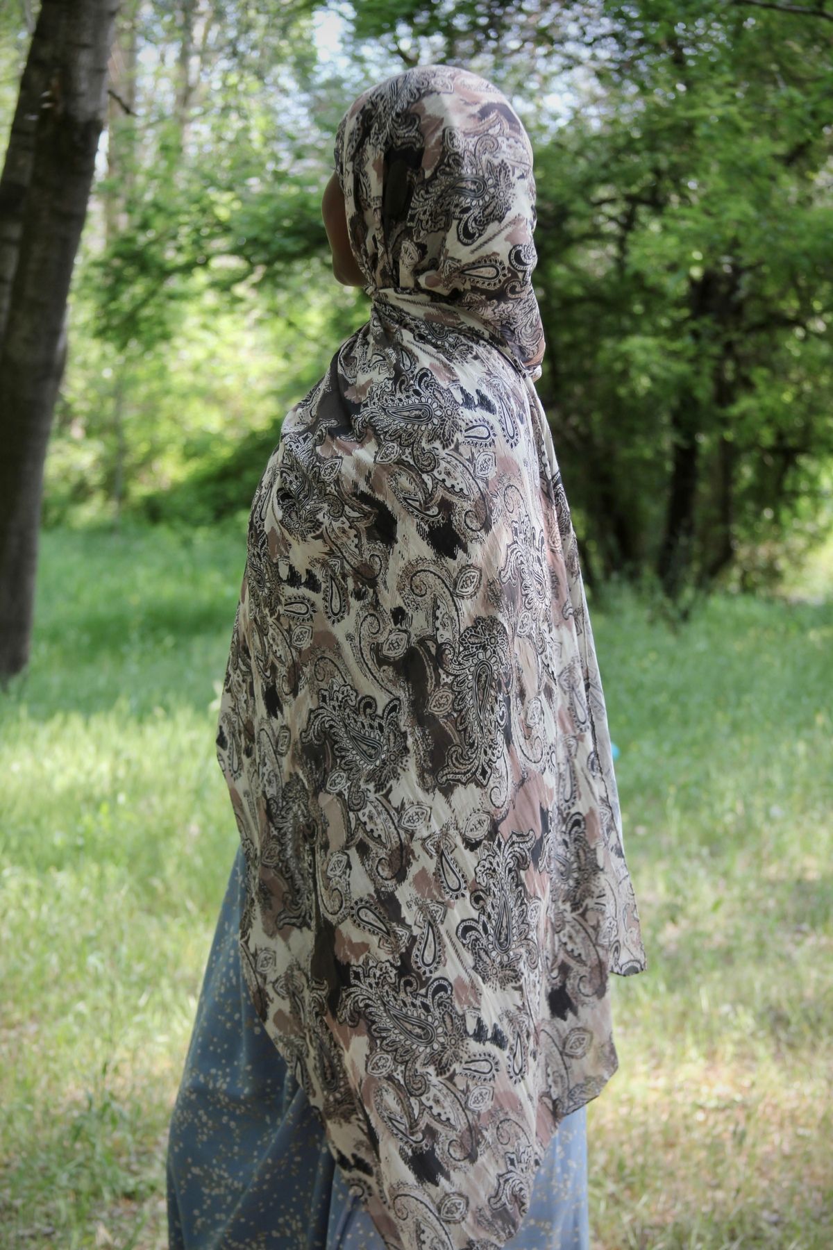 SARA SCARFS ETHNİC DESEN BAMBU ŞAL