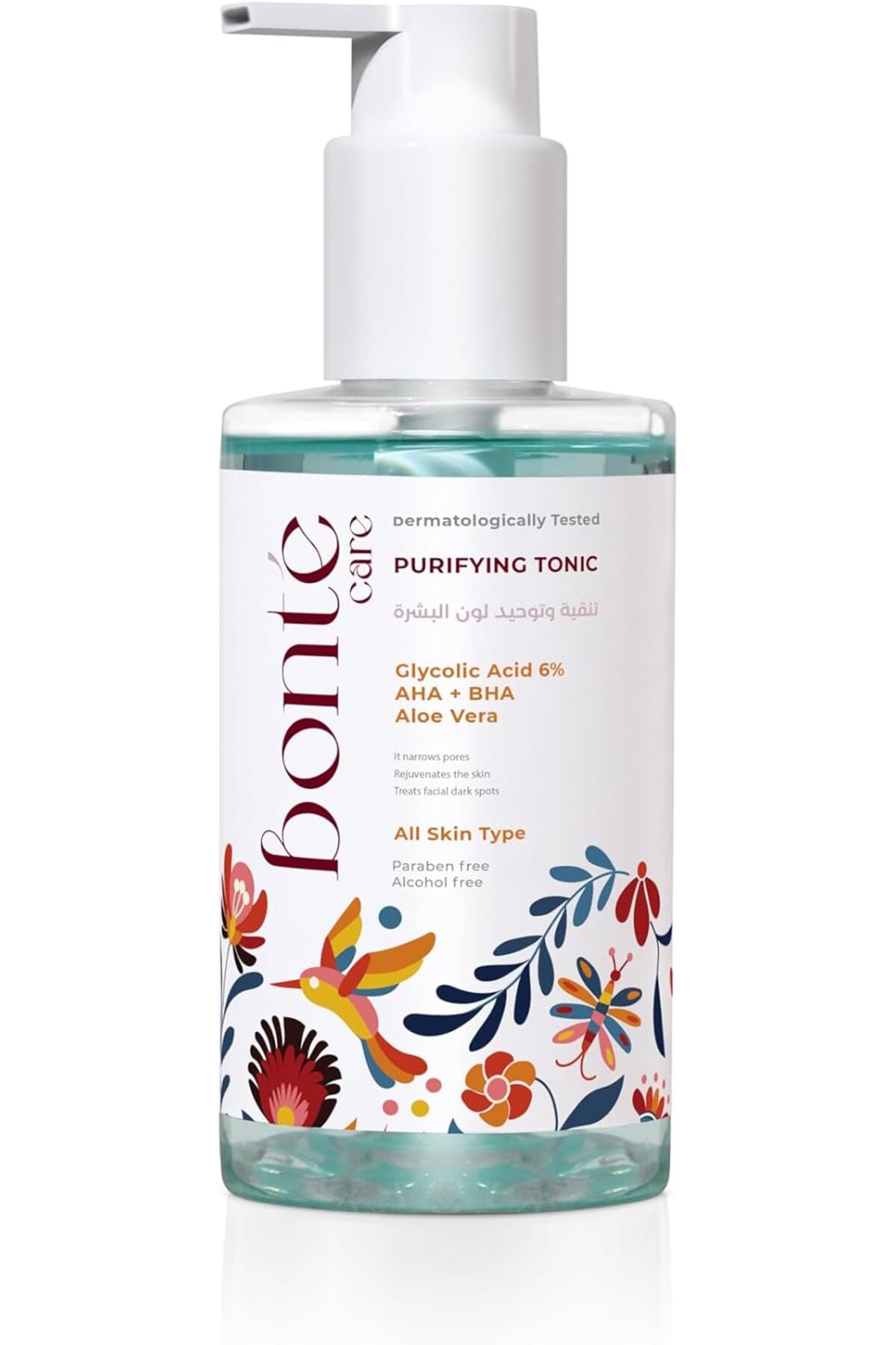 Bont Care Activated Purifying Glycolic Acid 6%, AHA + BHA, Aloe Vera 200  ml- Trendyol
