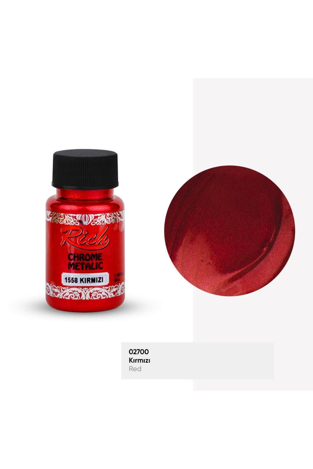 Rich Chrome Metalik Boya 50ml KIRMIZI 1558