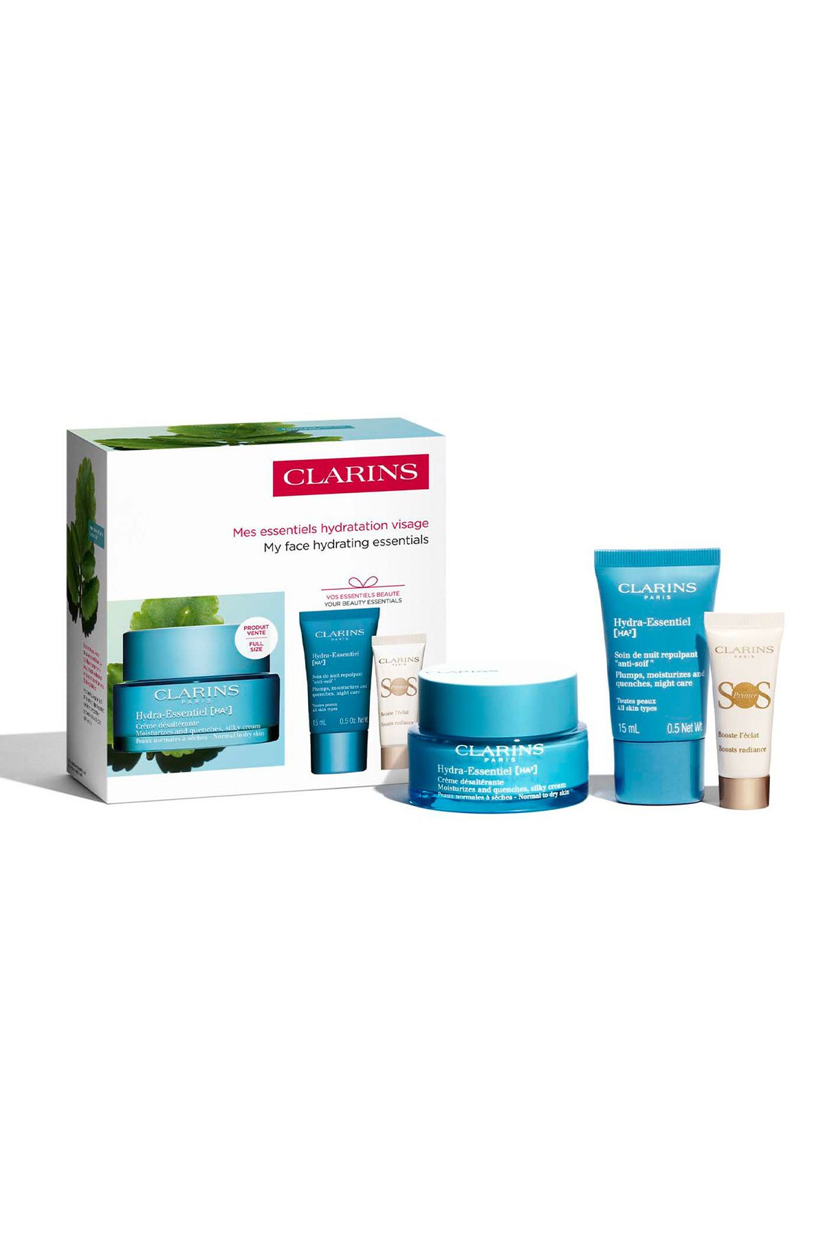 Clarins Nemlendirici Cilt Bakım Seti (Hydra Essentiel Gündüz Kremi + Gece Kremi)