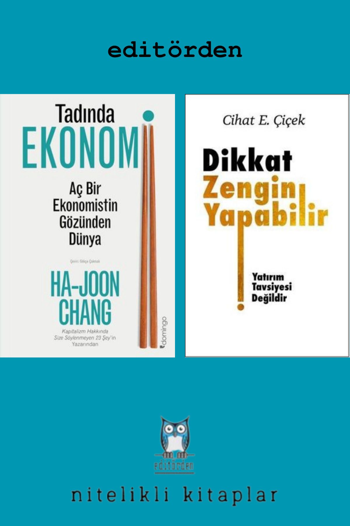 Domingo Yayınevi Tadında Ekonomi: Aç Bir Ekonomistin Gözünden Dünya - Dikkat Zengin Yapabilir / Cihat E. Çiçek