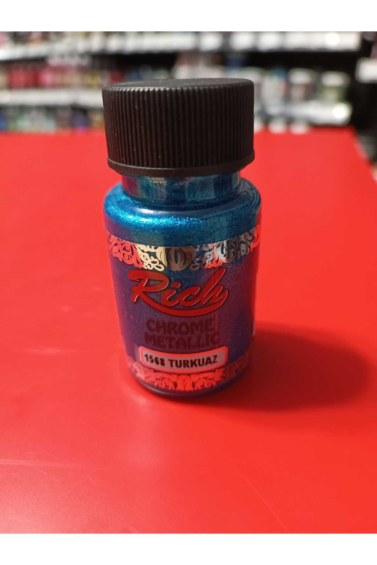Rich Chrome Metalik Boya 50ml TURKUAZ 1568