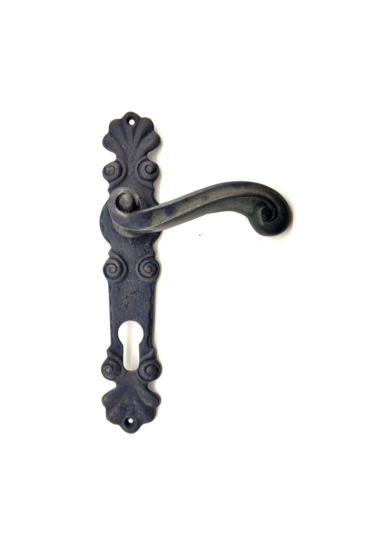 feifei Antika Tarz Dekoratif Pirinç Okyanus Banyo Kapı Kolu - 230X46 Mm, Oksit
