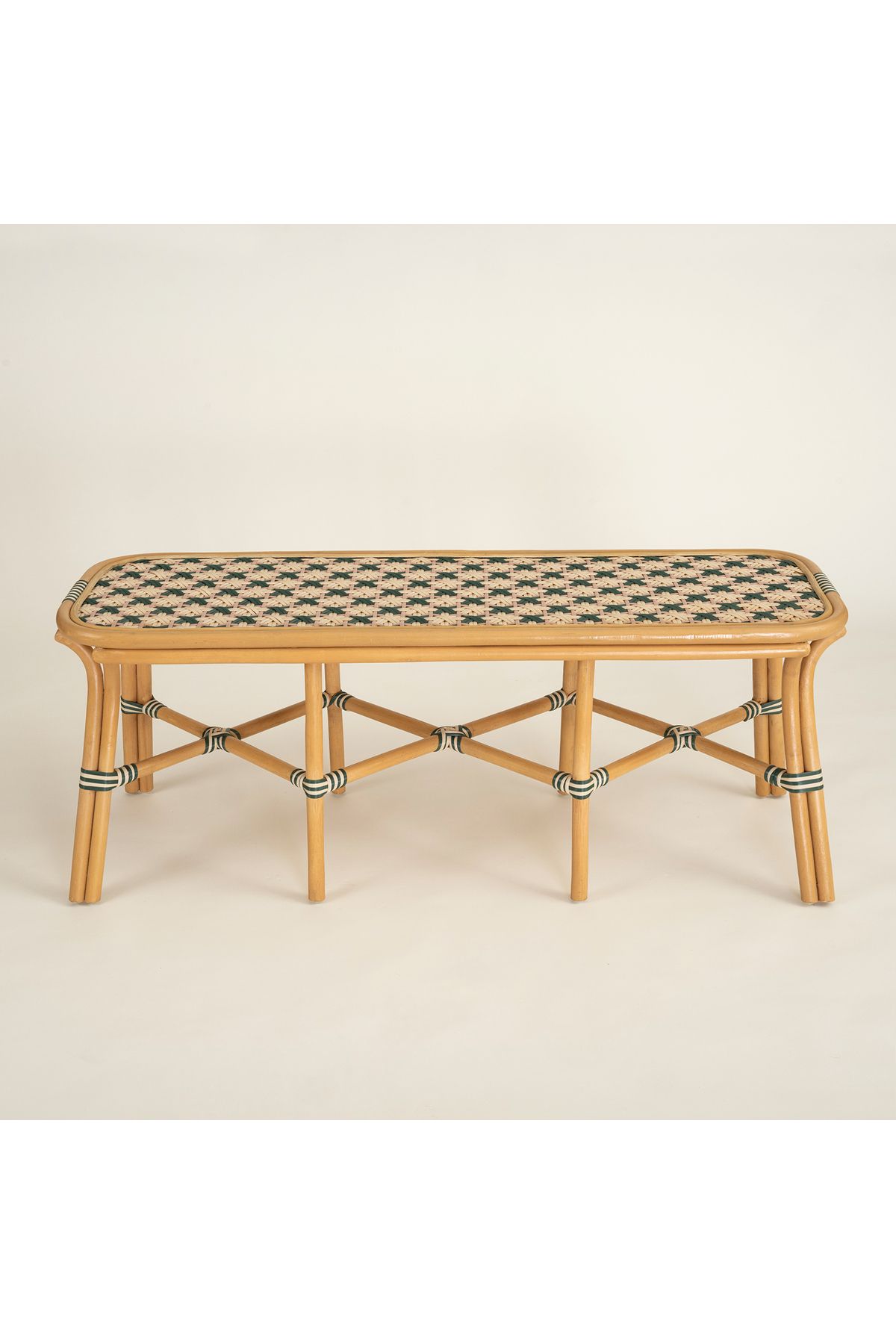 Zsa Zsa Zsu Java Rattan - Synthetıc Bench 120x40x45 Cm Yeşil