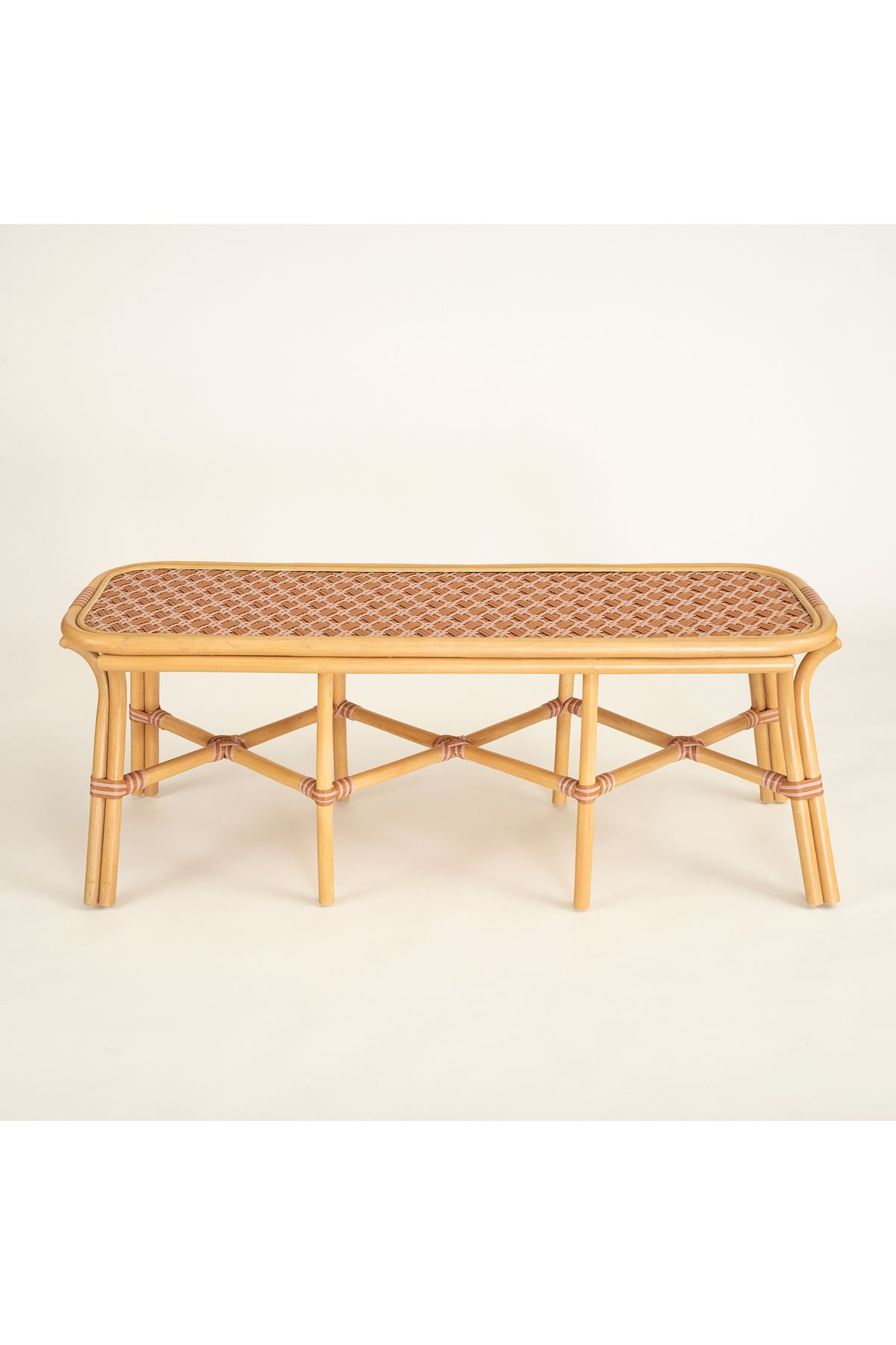 Zsa Zsa Zsu Java Rattan - Synthetıc Bench 120x40x45 Cm Turuncu