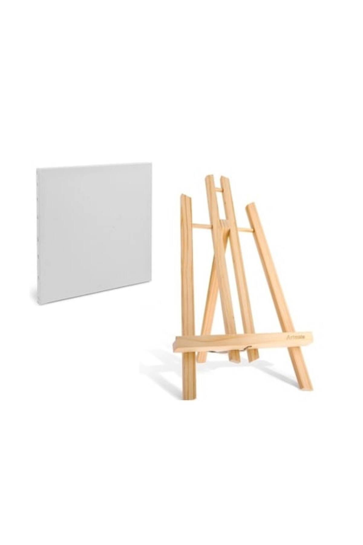 OEM Set De Pictură Cu Șevalet De Masă 30 Cm Și 3 Panouri De Pânză - One Size