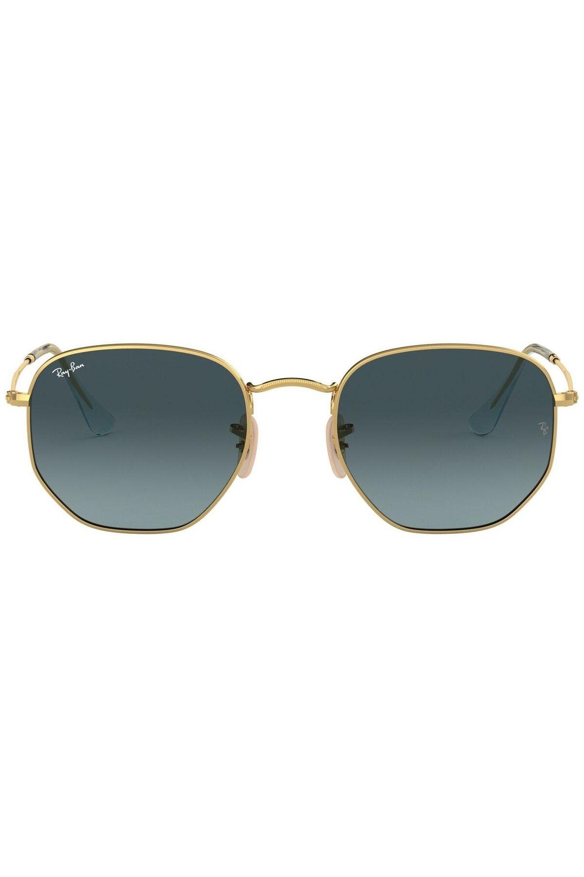 Ray-Ban-Ray-Ban Hexagonal RB3548N 9123/3M – Ochelari de soare, Auriu, Lentile Albastru Degrade, Mărime 51 2