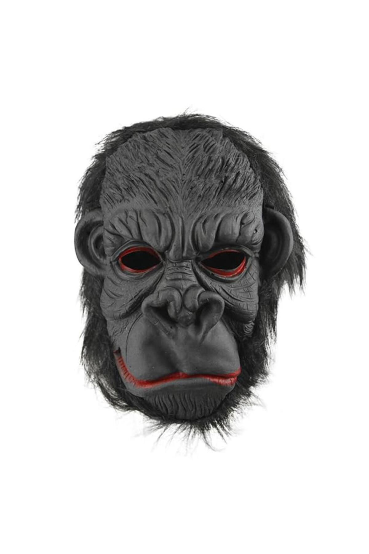 Yuba Avm Nessiworld Lateks Goril Maskesi Maymun Maskesi Et Maskesi Orangutan Siyah Saçlı 3 No