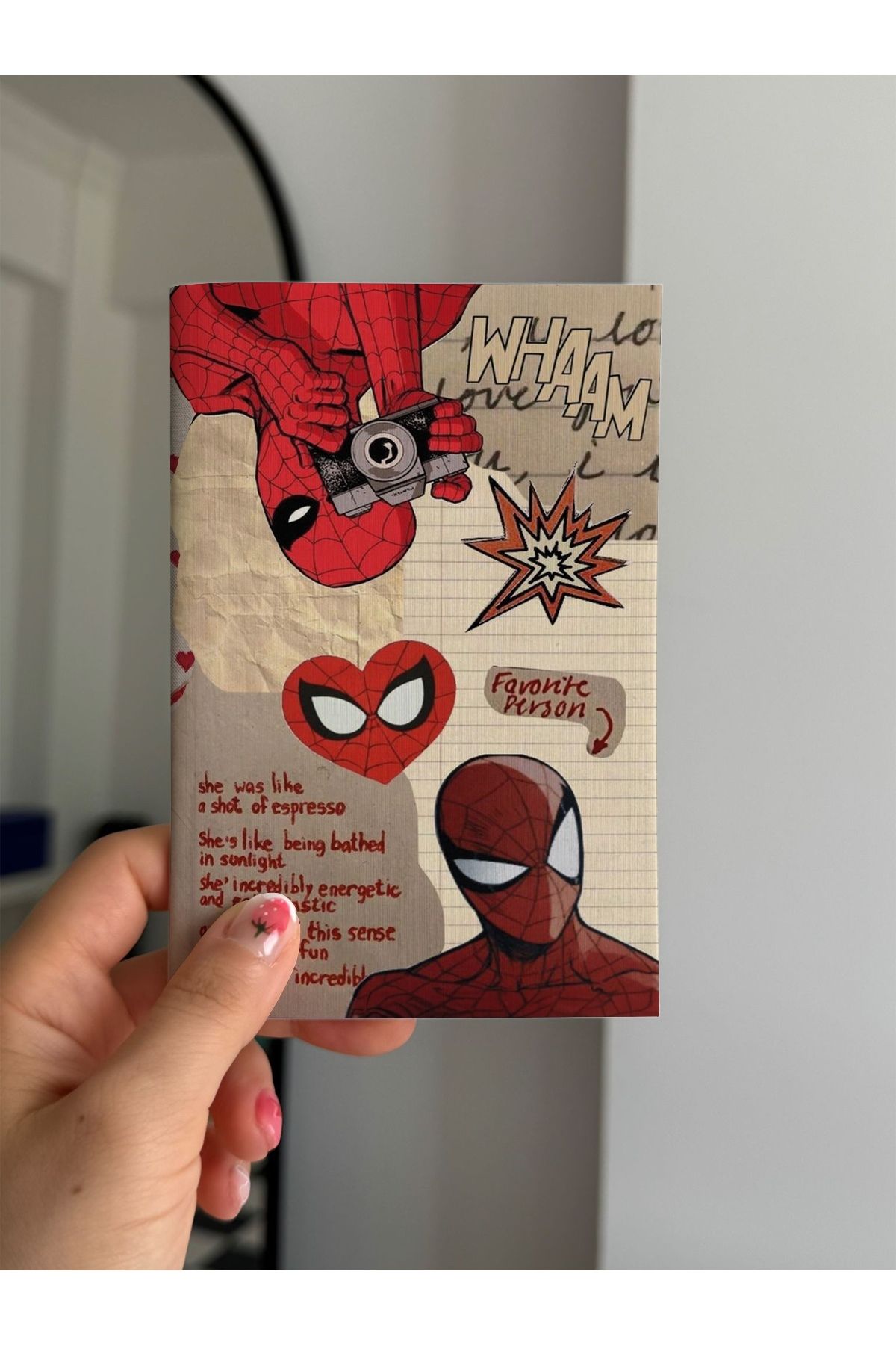 Planet Butik Spider Man Collage Mini Çizgisiz Defter