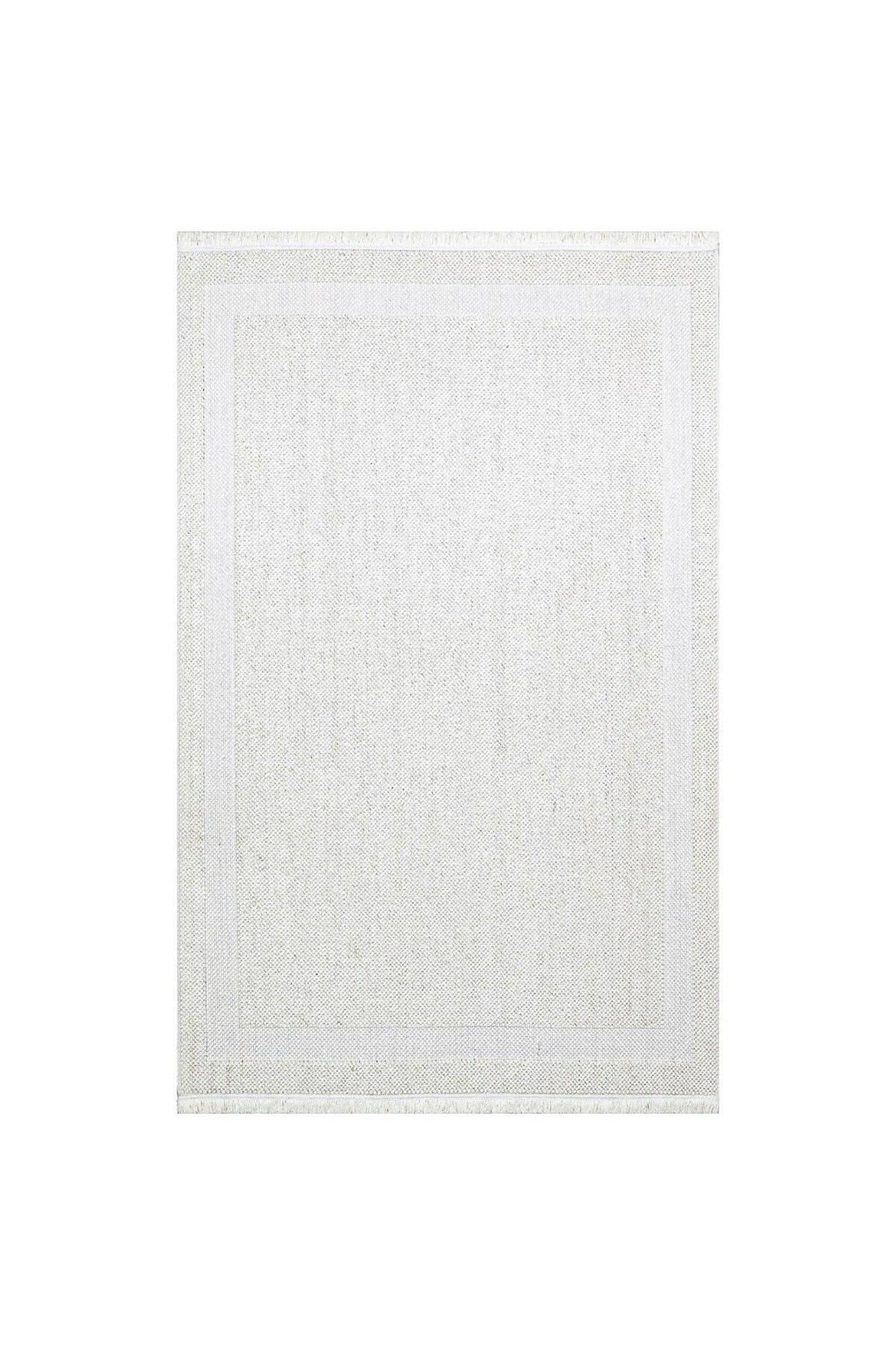 Panemo Cozy Bordür Krem - Modern Örgü Dokuma Makine Halısı