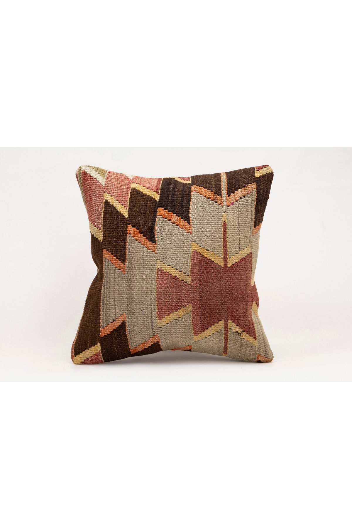 Kilim Whole Sale El Yapımı Kilim'den Yapılmış Vintage Kırlent Kılıfı, Yün, 40x40 Cm