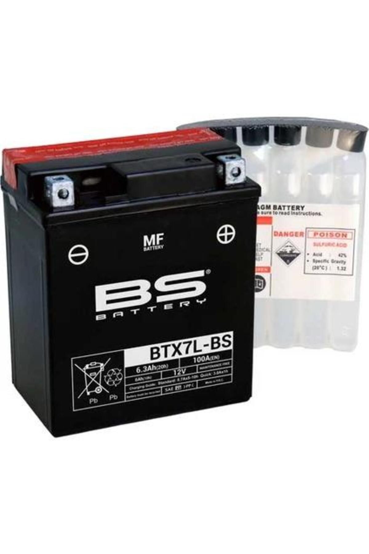 Ybs BS Battery BTX7L-BS Motosiklet Akü