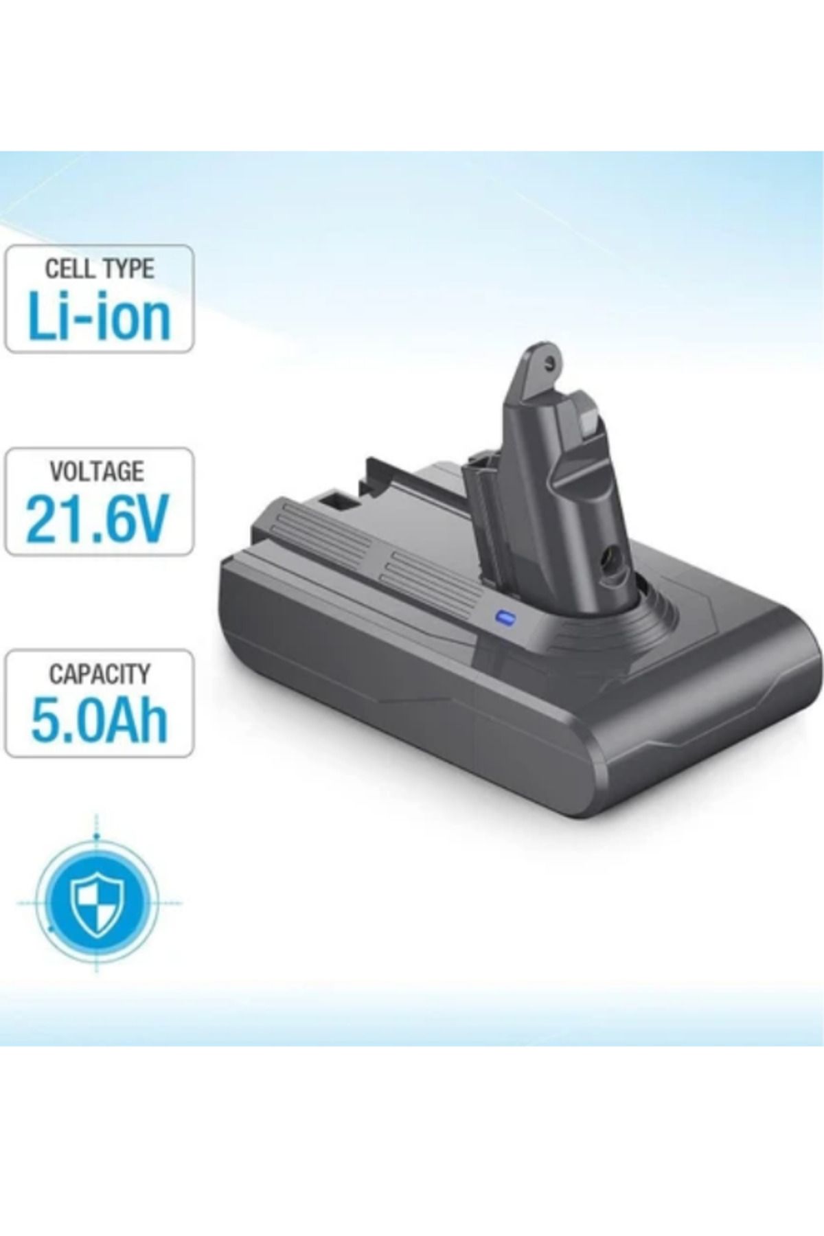 TNL Dyson DC61 SV03 Uyumlu 21.6V 5000mAh Li-Ion Yedek Pil Yüksek Kapasiteli Şarjlı Süpürge Bataryası