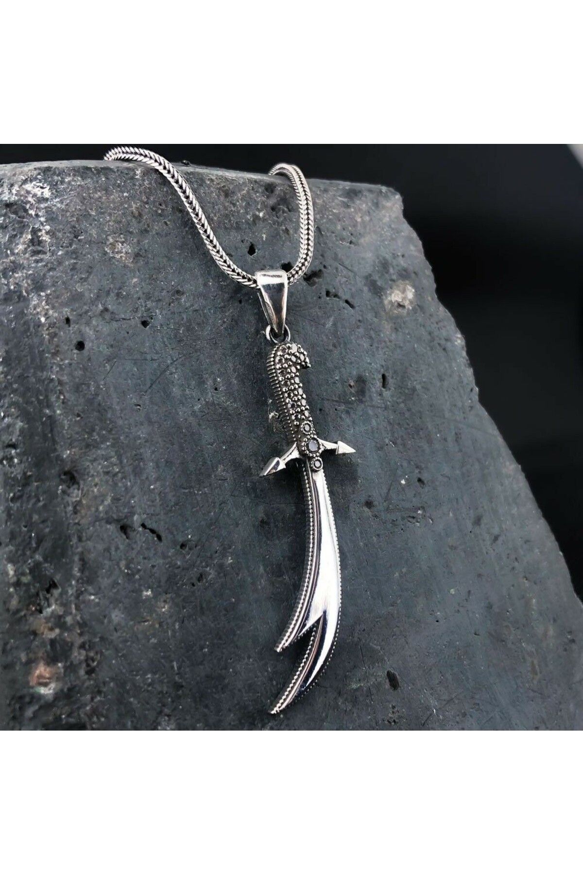 shop Zulfikar 925 Ayar Gümüş Erkek Kolye