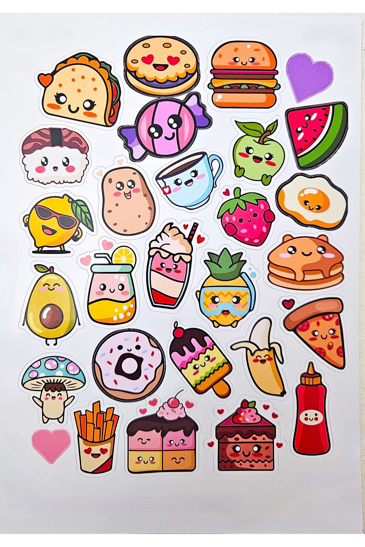 cityvision 28 Adet Emoji Canlı Renklerde Etiket