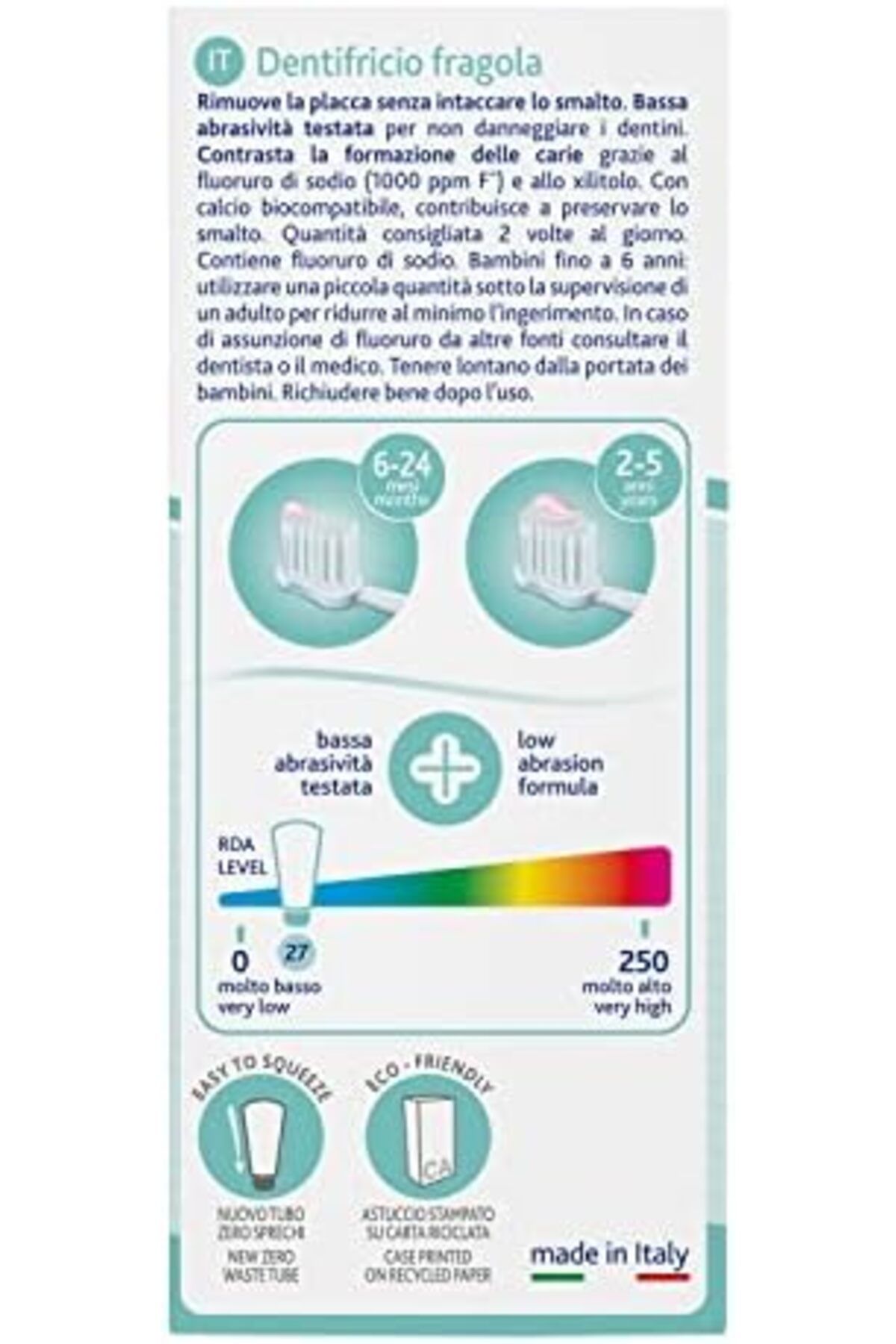 Chicco-Strawberry Toothpaste with Fluoride 50ml 1-5y 6