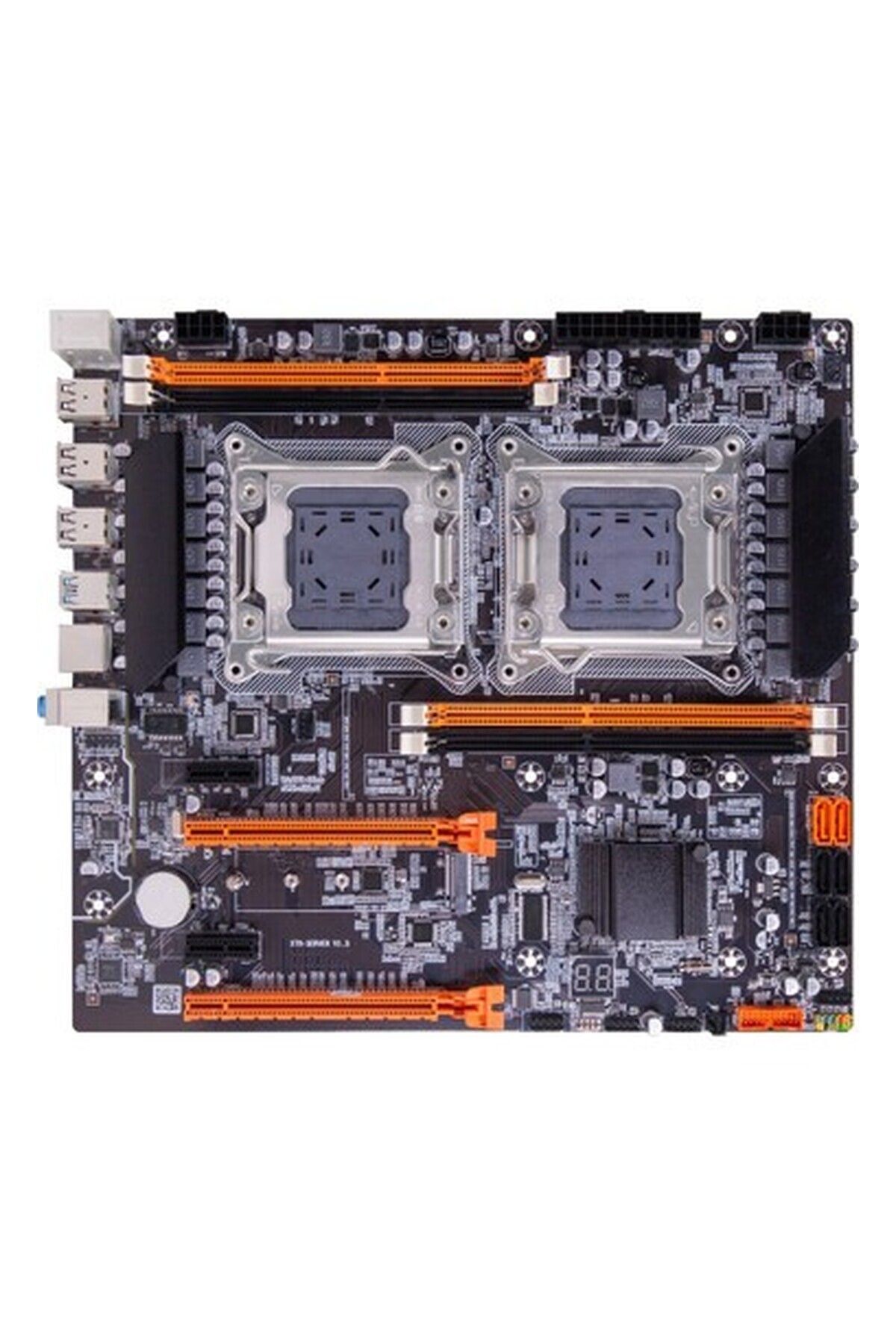 TURBOX X79-8D Sata Ddr3 1866 Mhz USB 3.0 Ses G.lan LGA2011 Çift Işlemcili Anakart